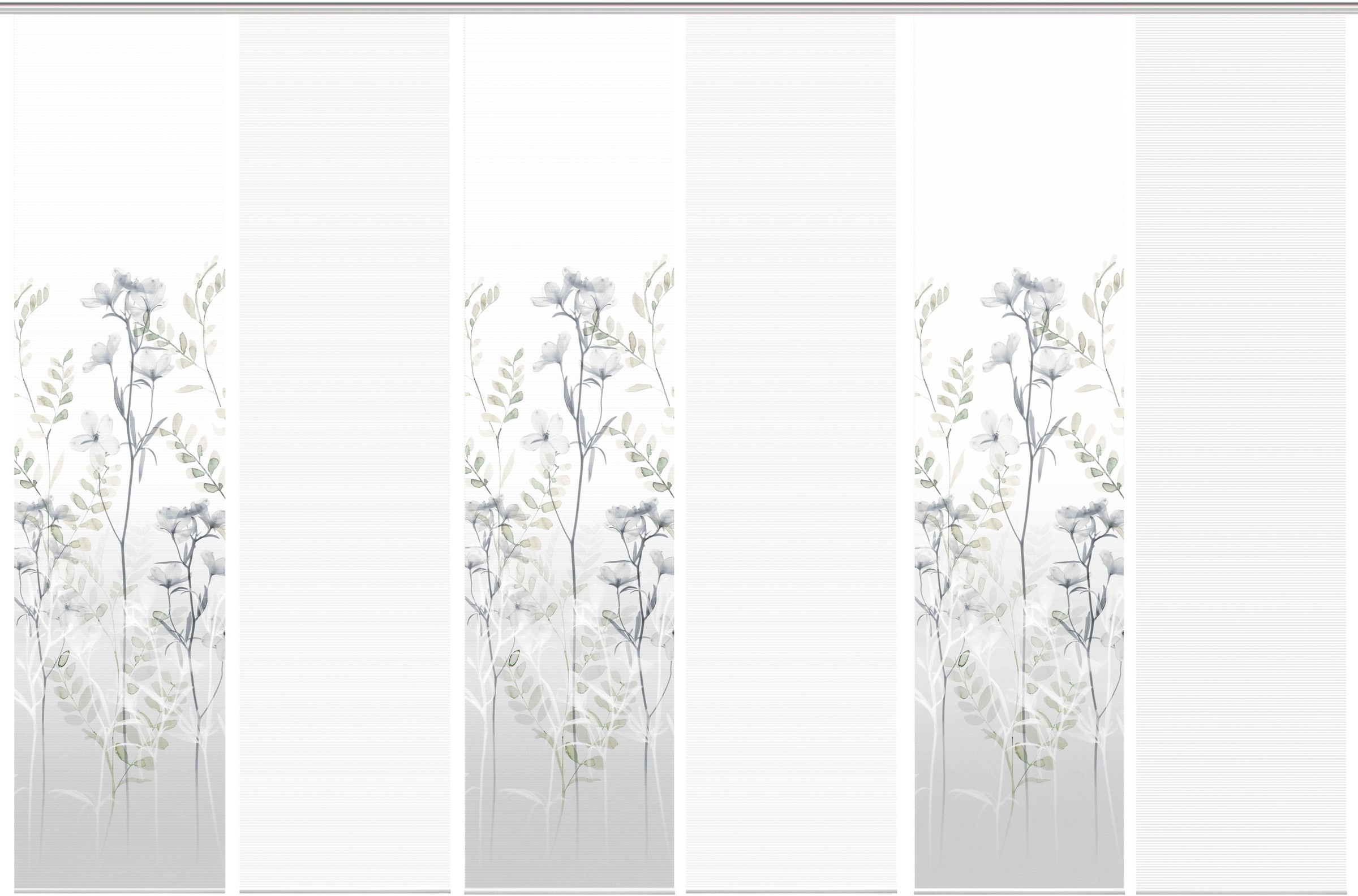 Vision S Schiebegardine »HELVIN 6er SET« Paneelwagen 6 Stk. tlg. Schiebevorhang Digidruck 6er Set HELVIN