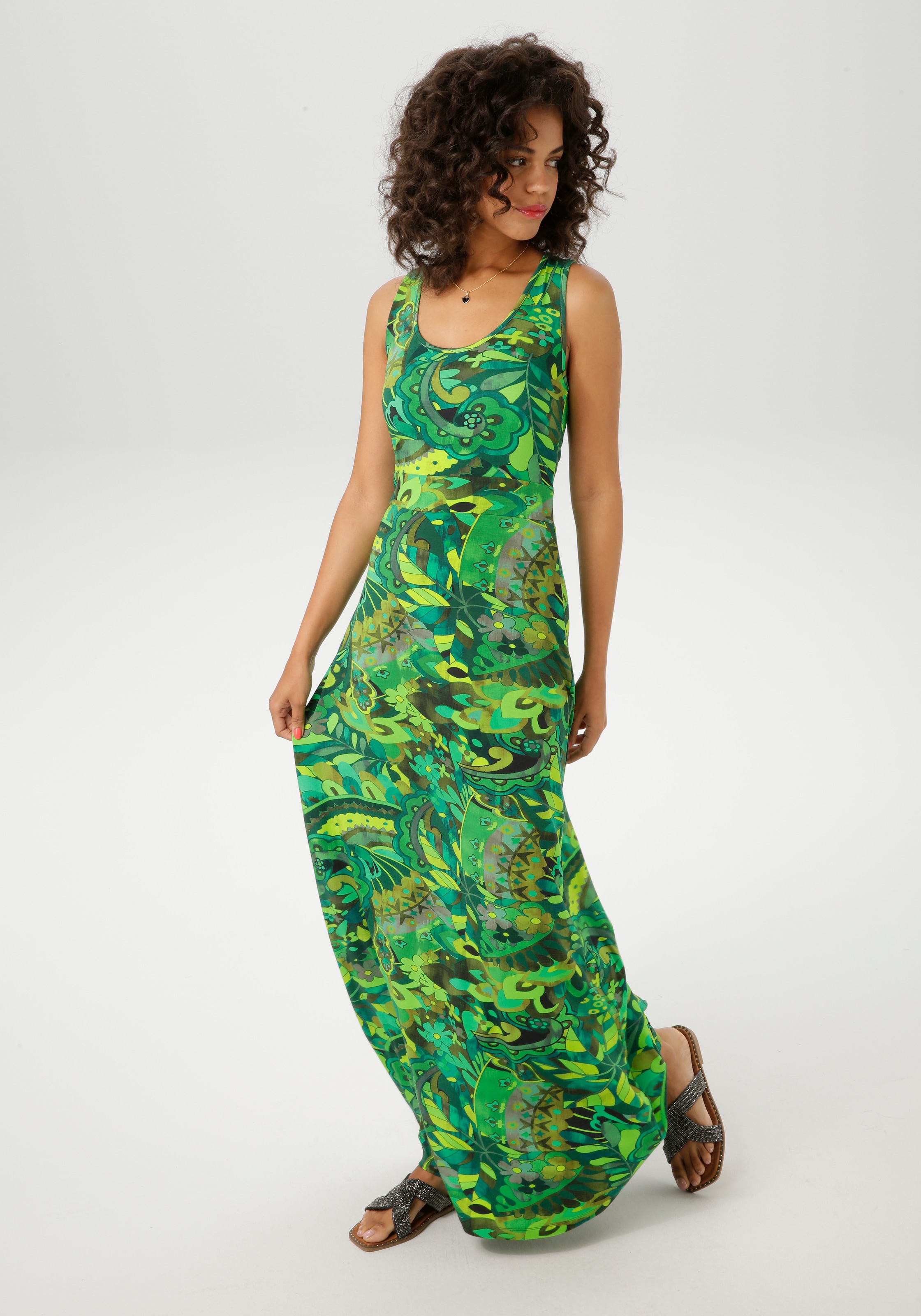 Aniston CASUAL Sommerkleid, mit extravagantem Druck im Batik-Dessin