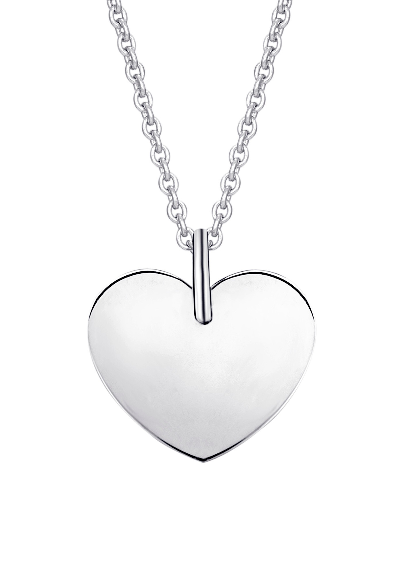 ONE ELEMENT Kettenanhänger »Herz ohne Gravur Herz Anhänger aus 333 Weißgold«