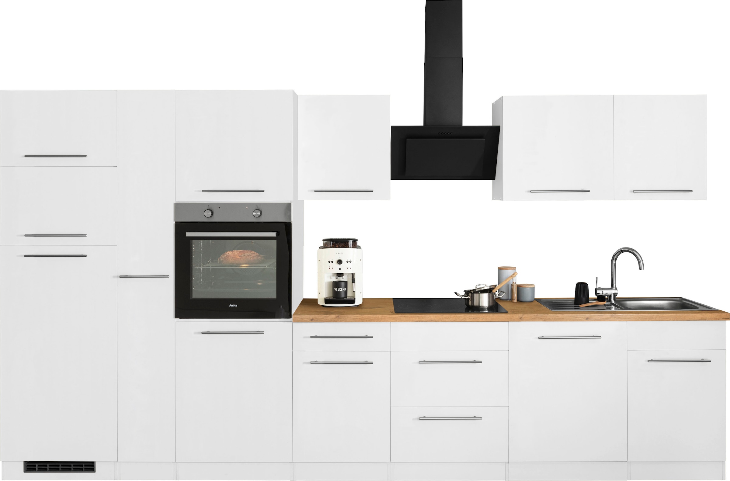 wiho Küchen Küchenzeile 370 bei »Unna«, Breite mit OTTO E-Geräten, cm online