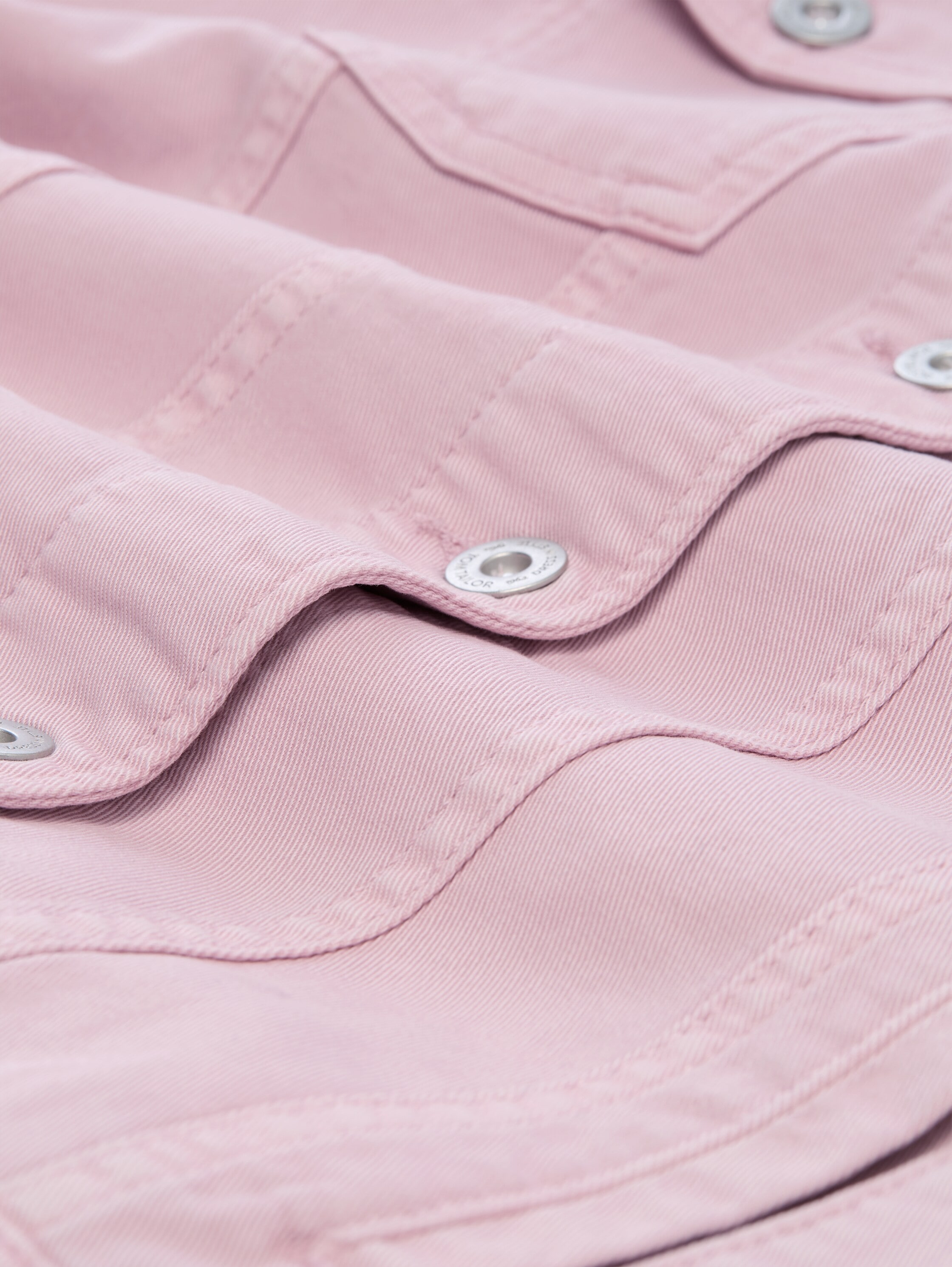 TOM TAILOR Jeansjacke ohne Kapuze mit Knopfleiste und Stretch