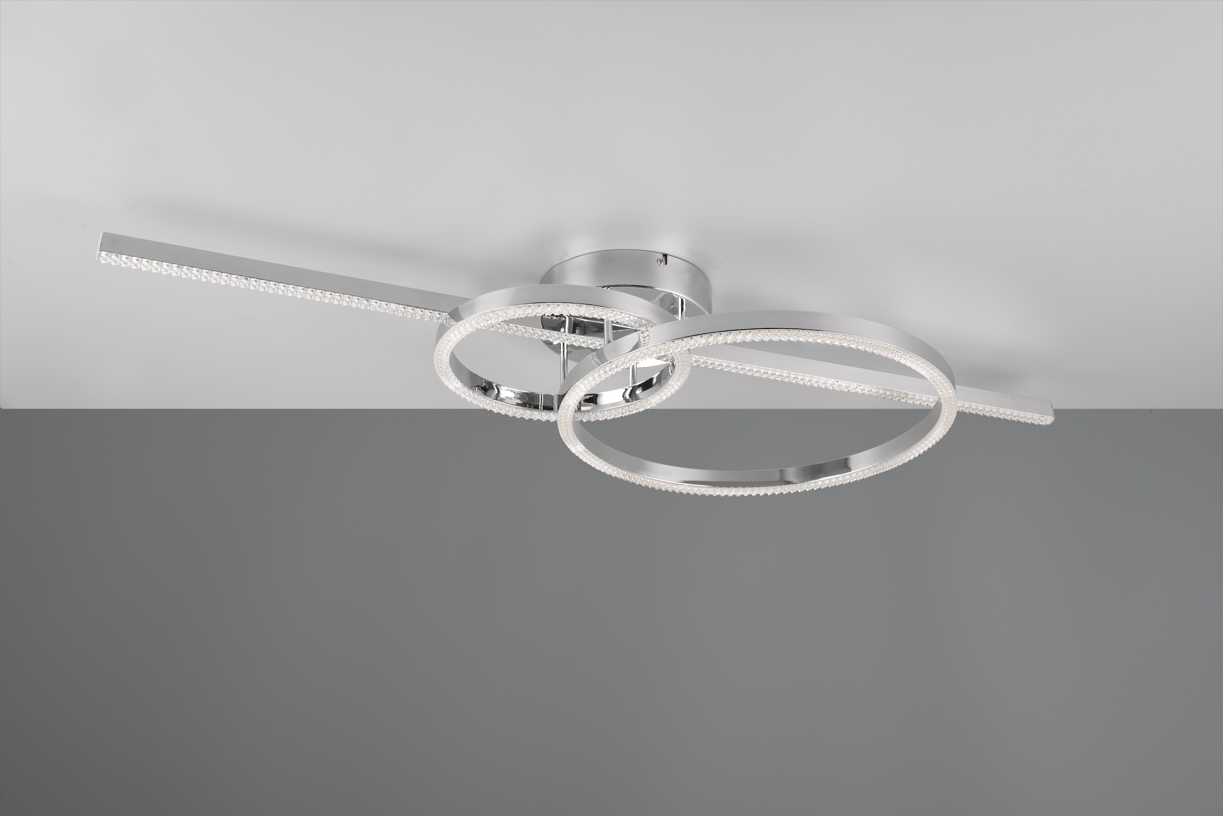 TRIO Leuchten LED Deckenleuchte »MONTILLA, Deckenlampe mit Fernbedienung Lichtfarbe einstellbar dimmbar«, 1 flammig, Leuchtmittel LED-Board | LED fest integriert, Memoryfunktion + Nachtlicht, als Wandlampe oder Deckenlampe 6300 Lumen