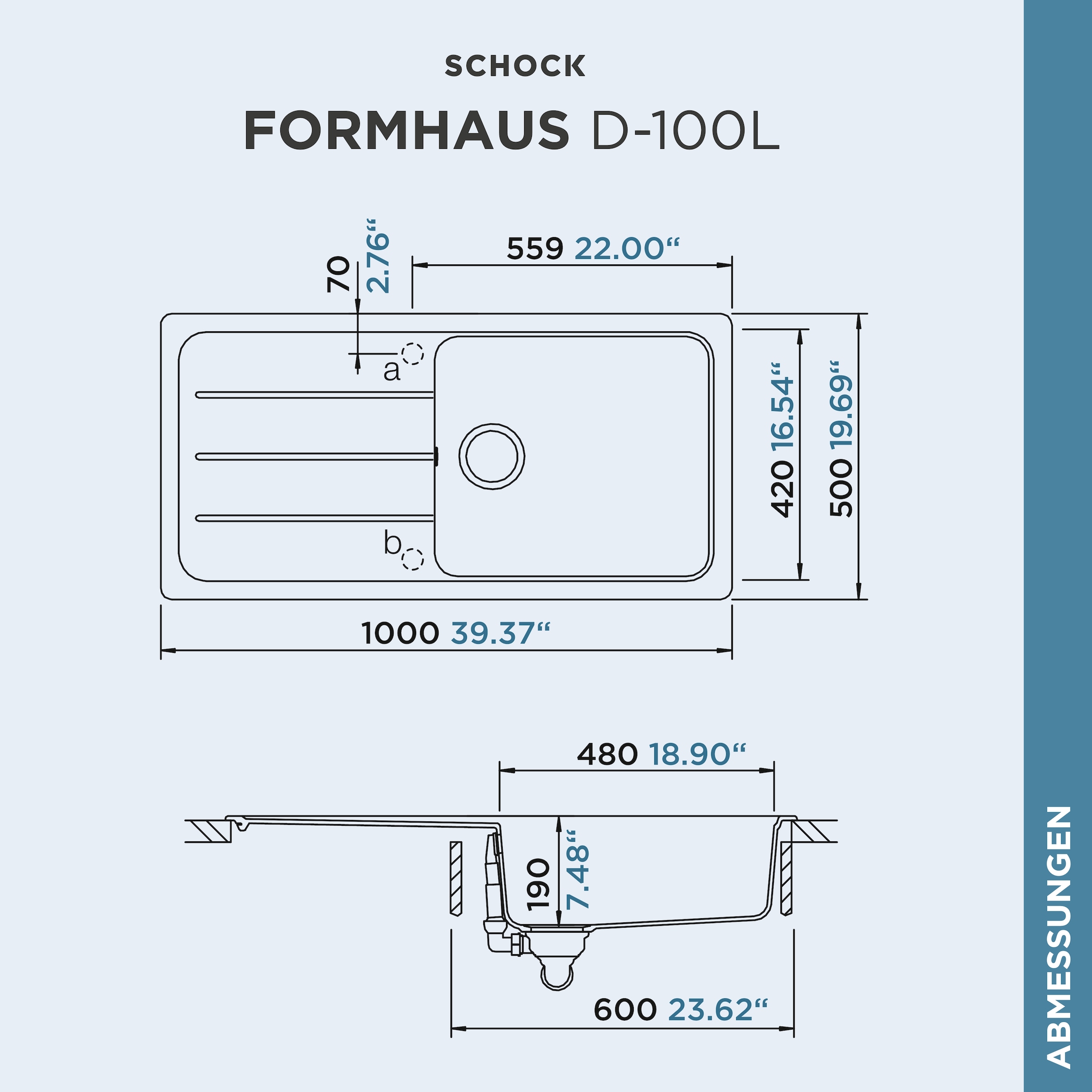 Schock Granitspüle »Formhaus«