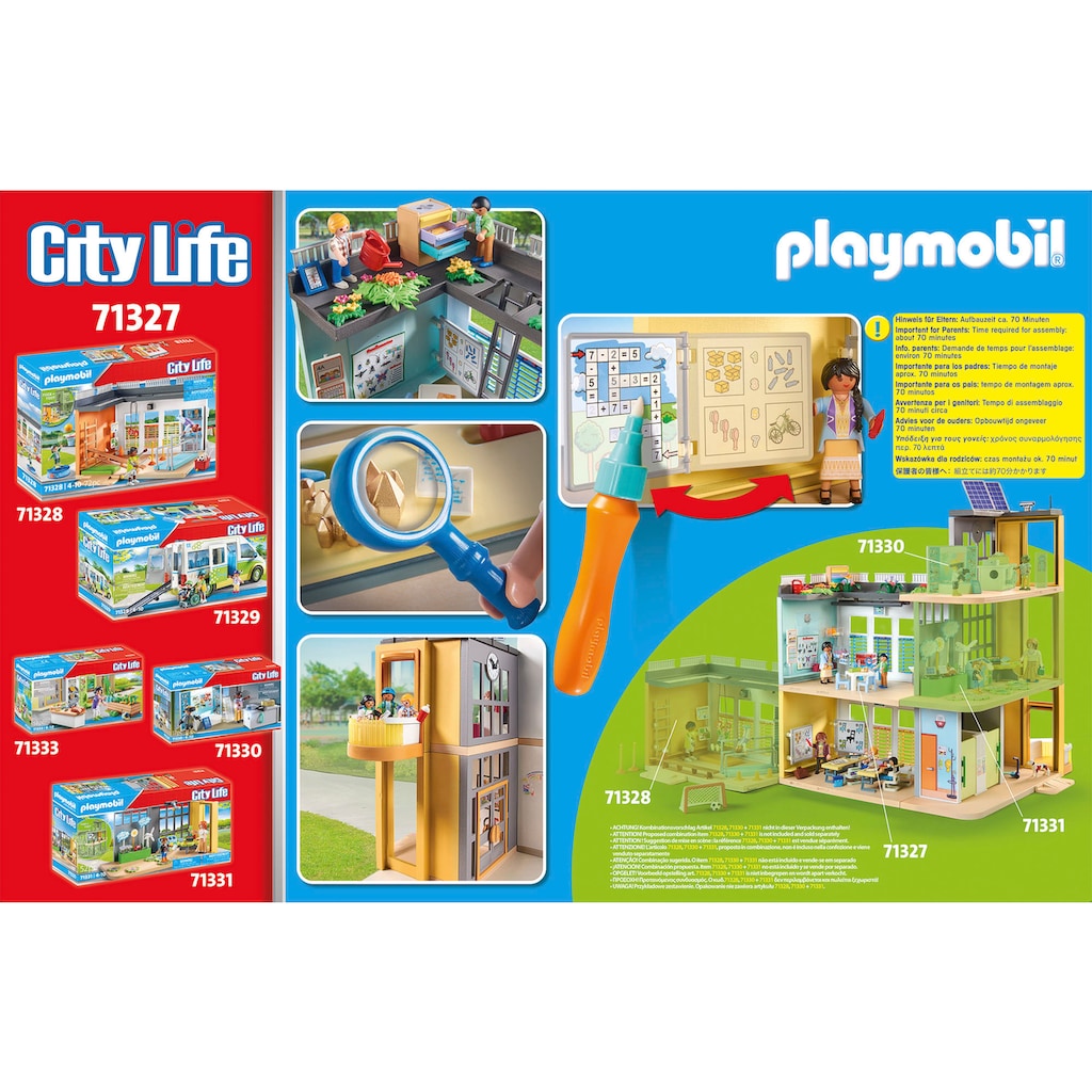 Playmobil® Konstruktions-Spielset »Große Schule (71327), City Life«, (282 St.)