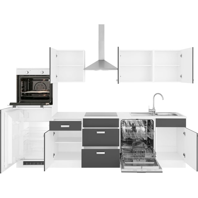 wiho Küchen Küchenzeile »Husum«, ohne E-Geräte, Breite 280 cm im OTTO  Online Shop