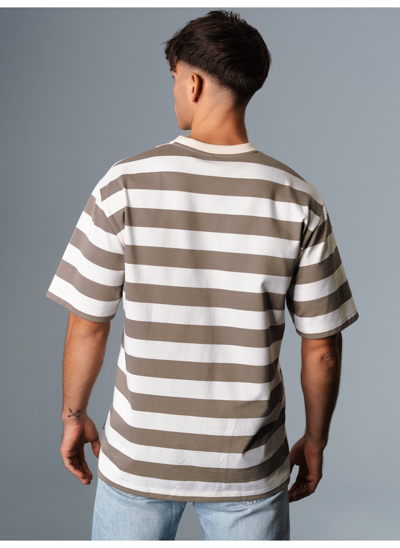 Trigema T-Shirt »TRIGEMA Heavy Oversized T-Shirt mit Ringelmuster«, (1 tlg.)