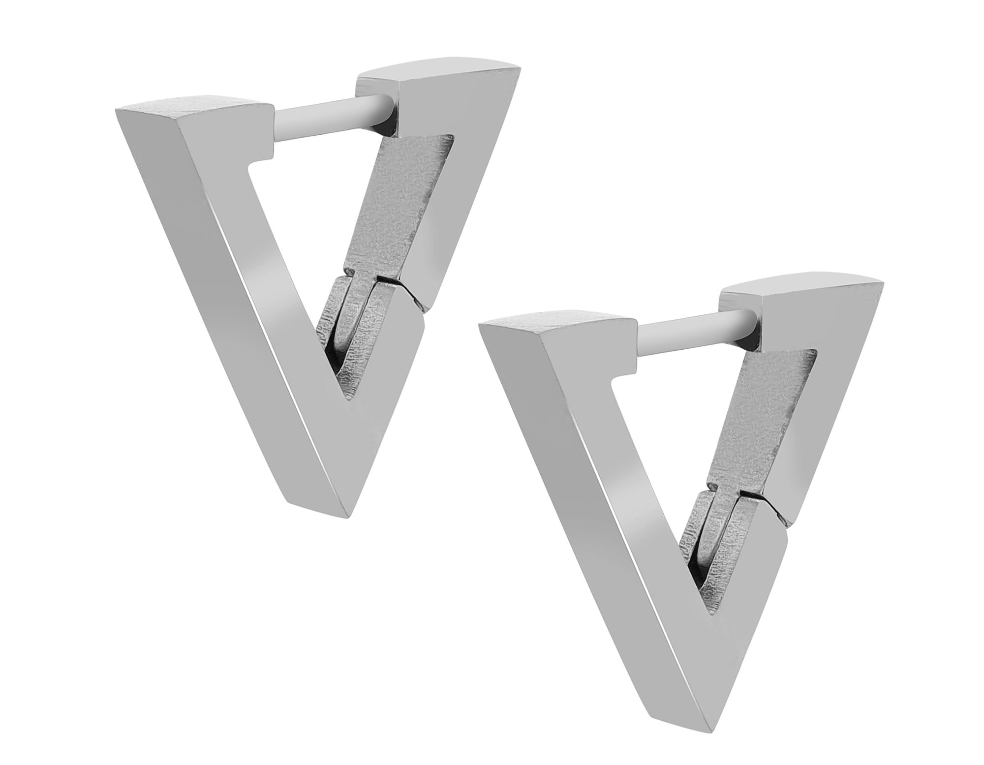 Adelia´s Paar Creolen »Damen Ohrringe ¿ Klappcreole aus Edelstahl«