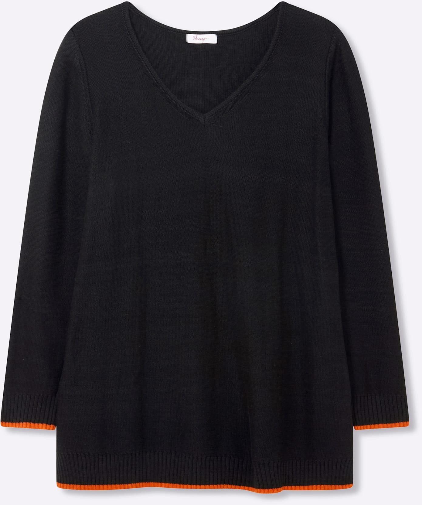 Sheego V-Ausschnitt-Pullover »Pullover«