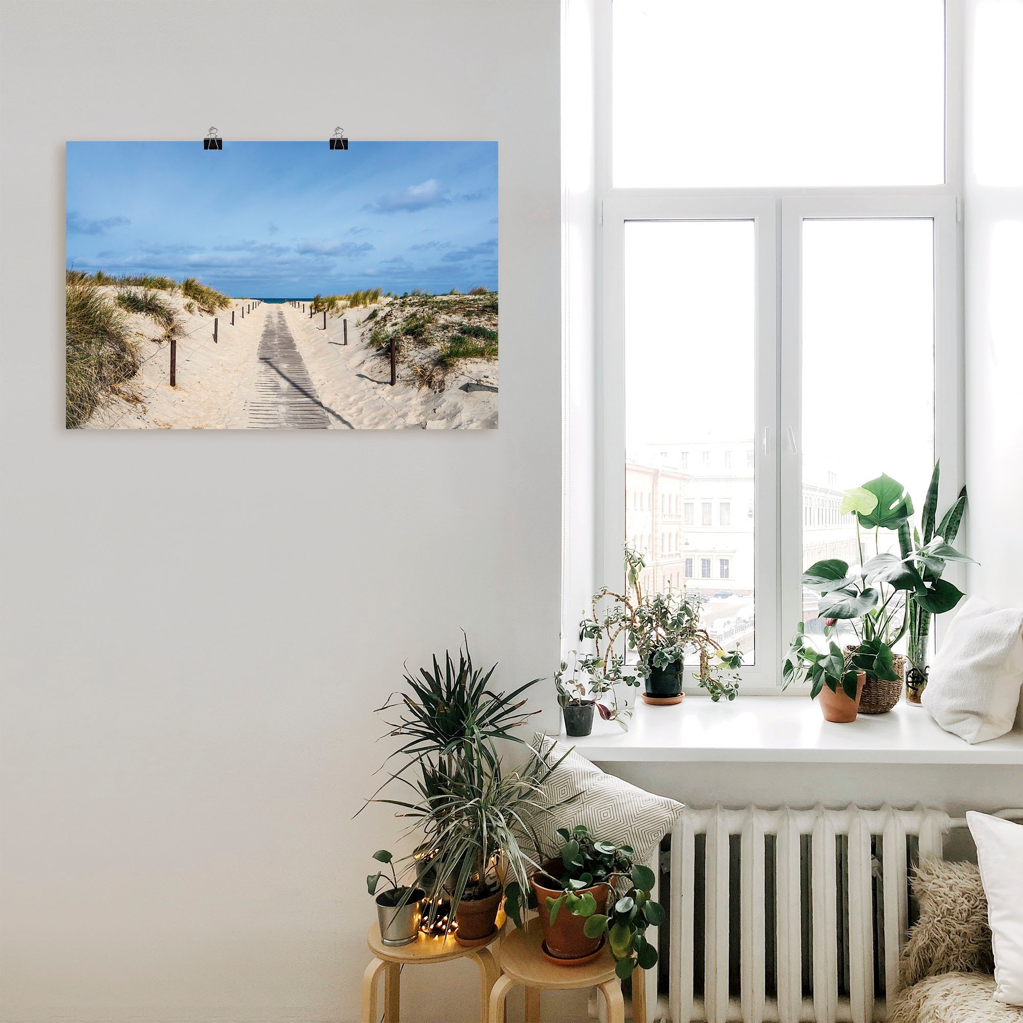 Artland Wandbild »Strandaufgang an Küste der Ostsee« Strandbilder 1 Stk. tlg. als Alubild, Outdoorbild, Leinwandbild, Poster, Wandaufkleber