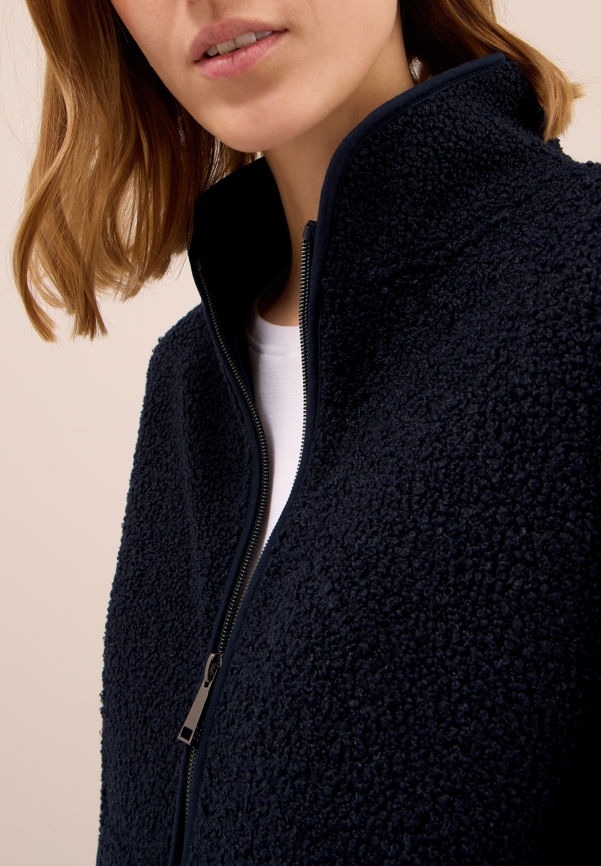 Cecil Sweatjacke, mit Stehkragen