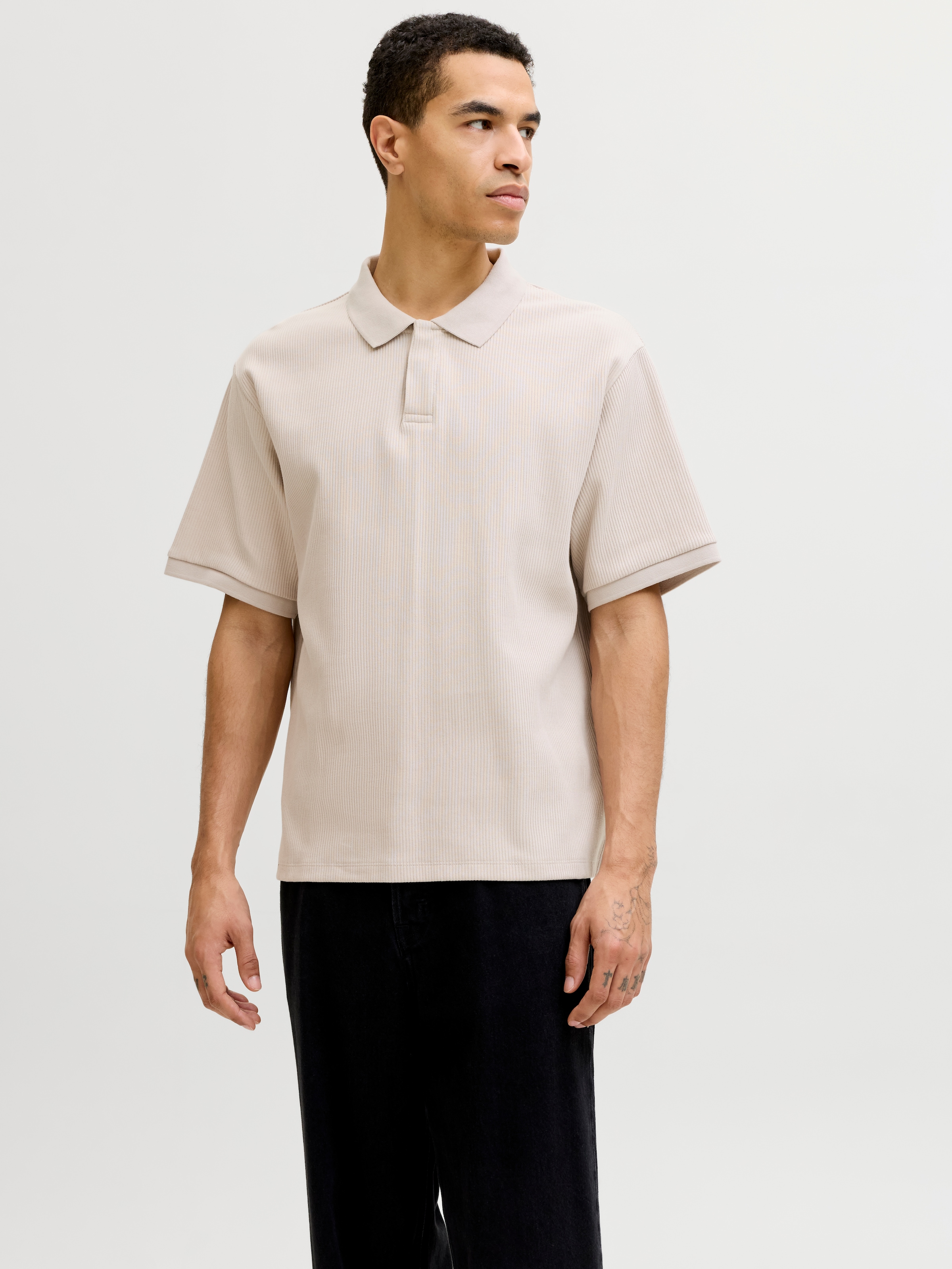 Jack & Jones Poloshirt »JJEHARRISON STRUCTURE POLO SS LN« mit Polokragen