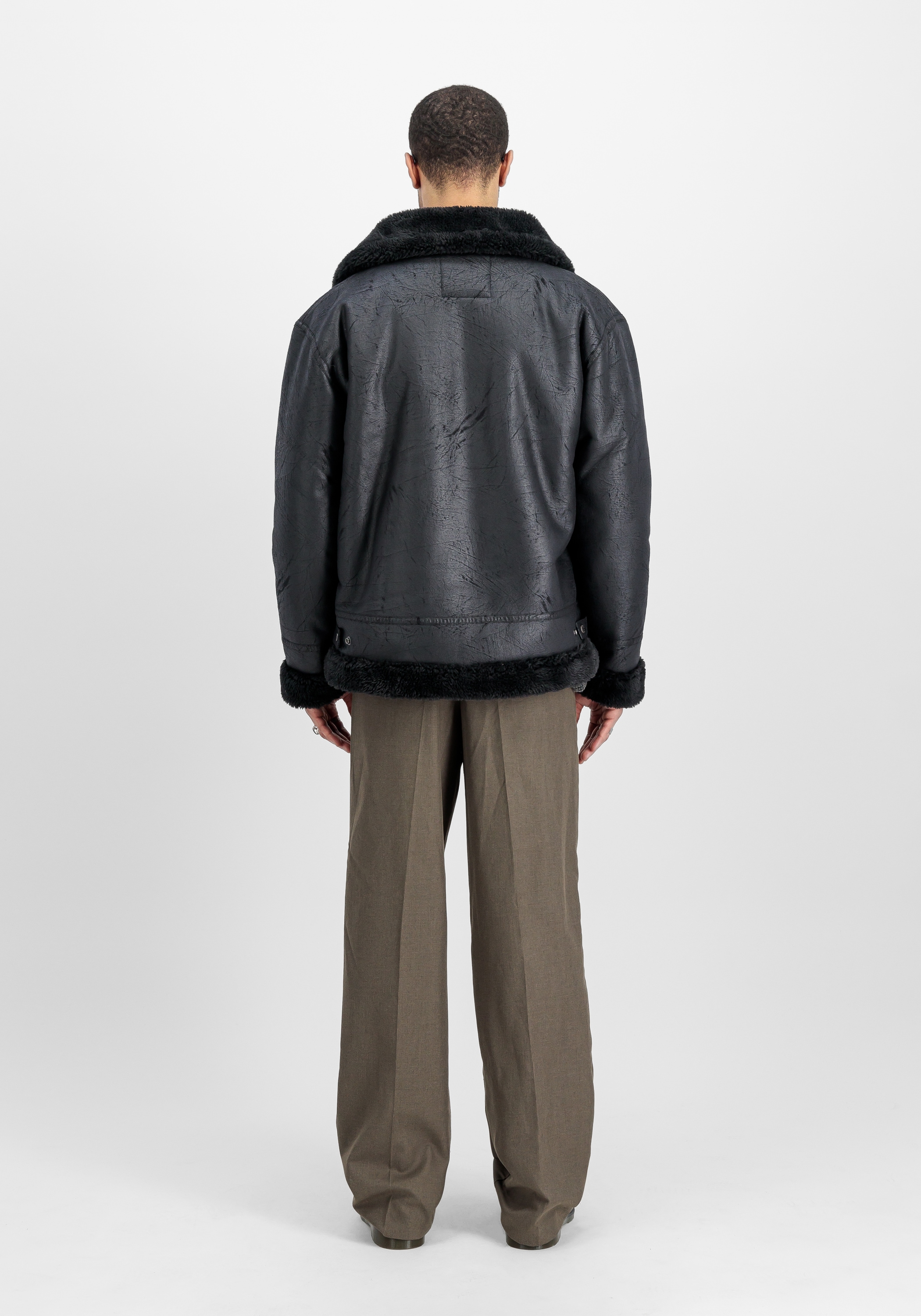 Alpha Industries Lederjacke »Alpha Industries Men - Bomber Jackets B-3 Faux Leather«