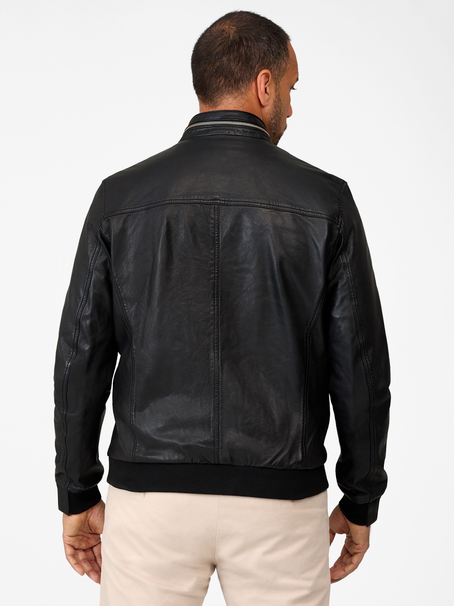 RICANO Blouson »Lederjacke Martinus« ohne Kapuze Handgefertigt aus echtem Leder