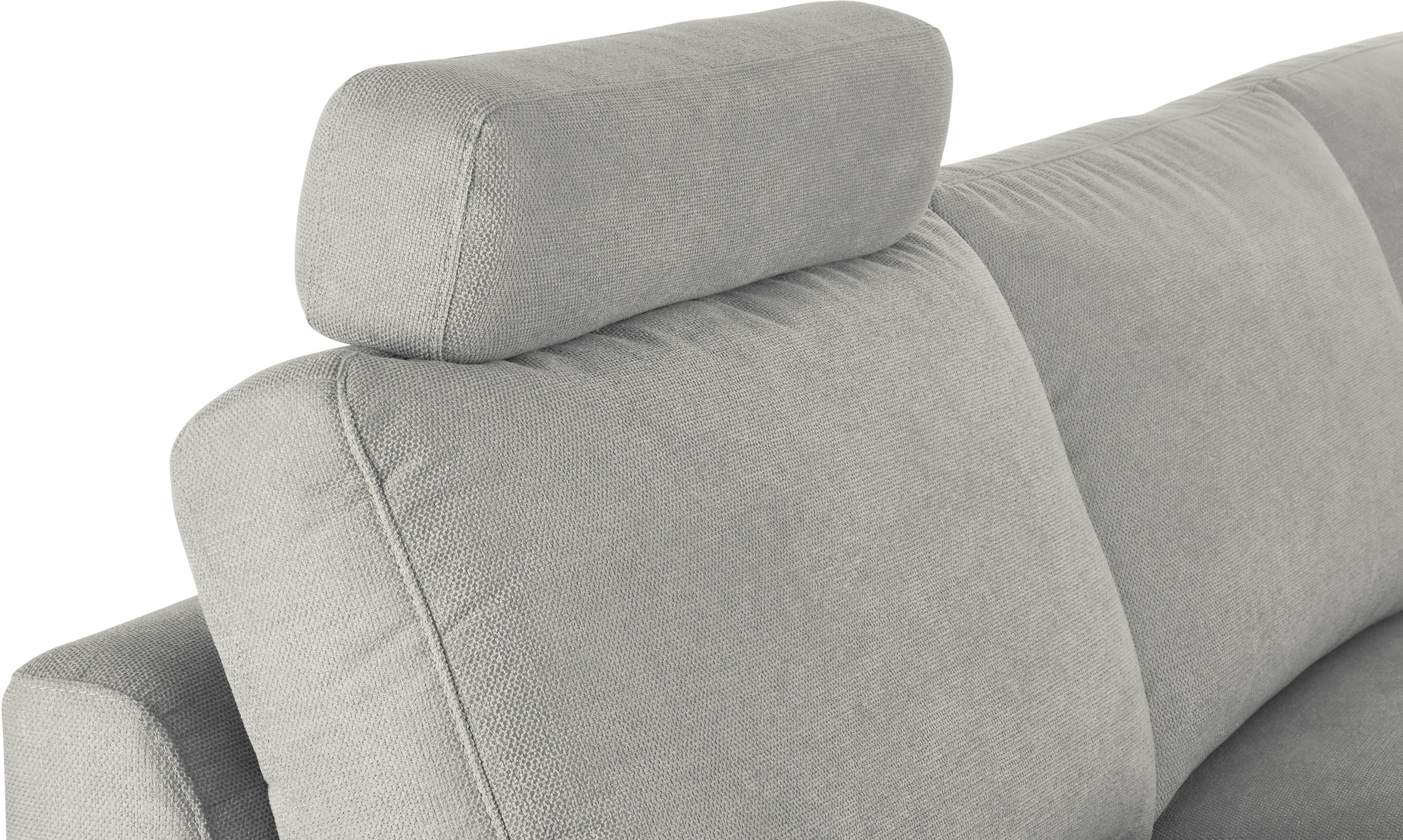 3C Candy Ecksofa »Lecce, wahlweise PUR-Schaumstoff oder Tonnentaschenfederkern« Bett im 2,5-Sitzer, teilmotorische Schlaffunktion im Longchair, L-Form