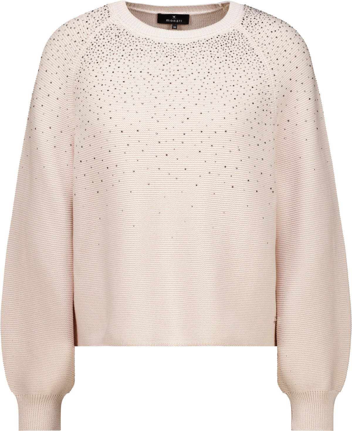 Monari Strickpullover »Pullover Schmuckverlauf« Regular fit mit Strasssteinen