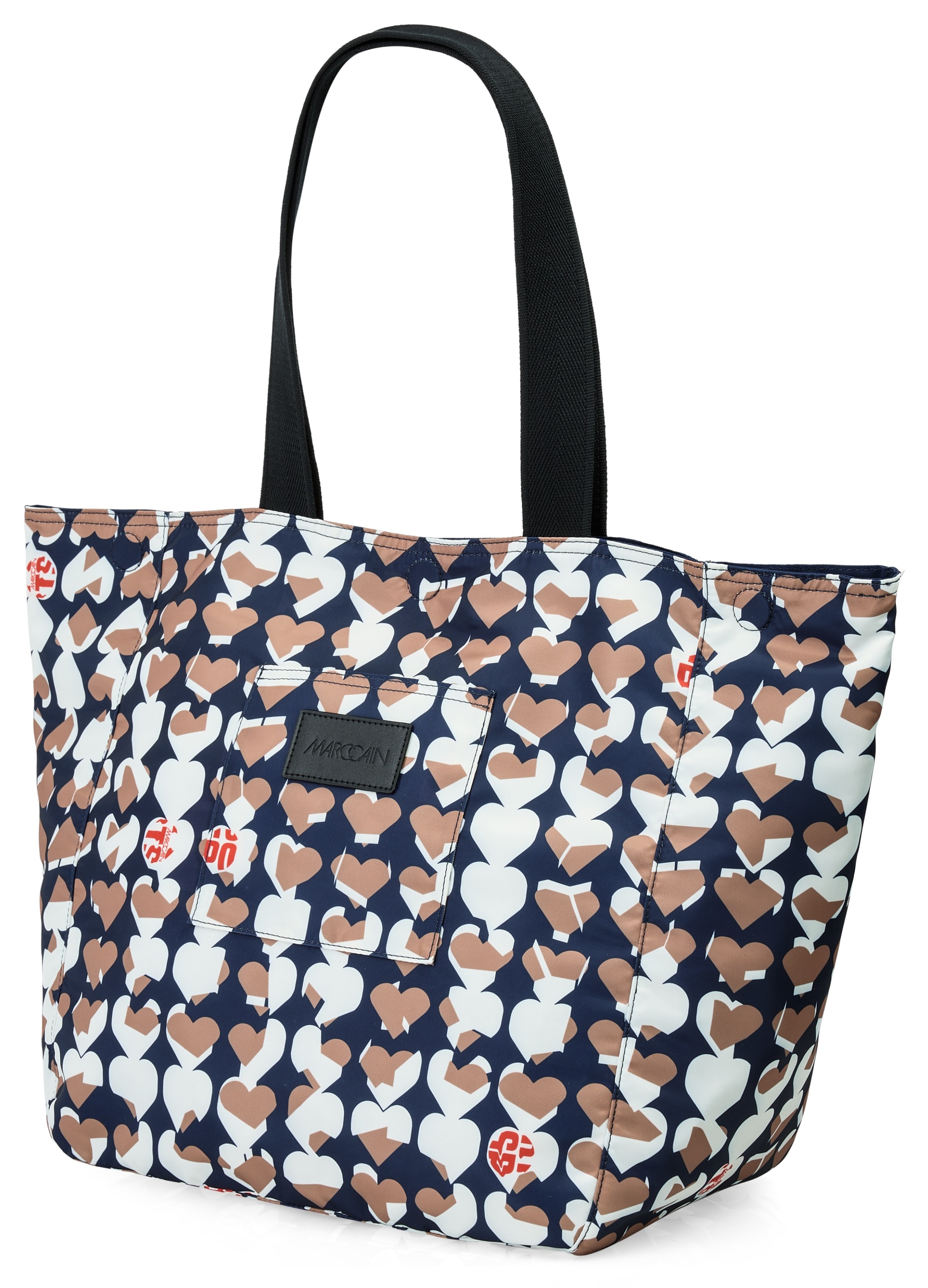 Marc Cain Shopper »"Happy Classics"«, Schultertasche, Sporttasche mit auffälligem Print