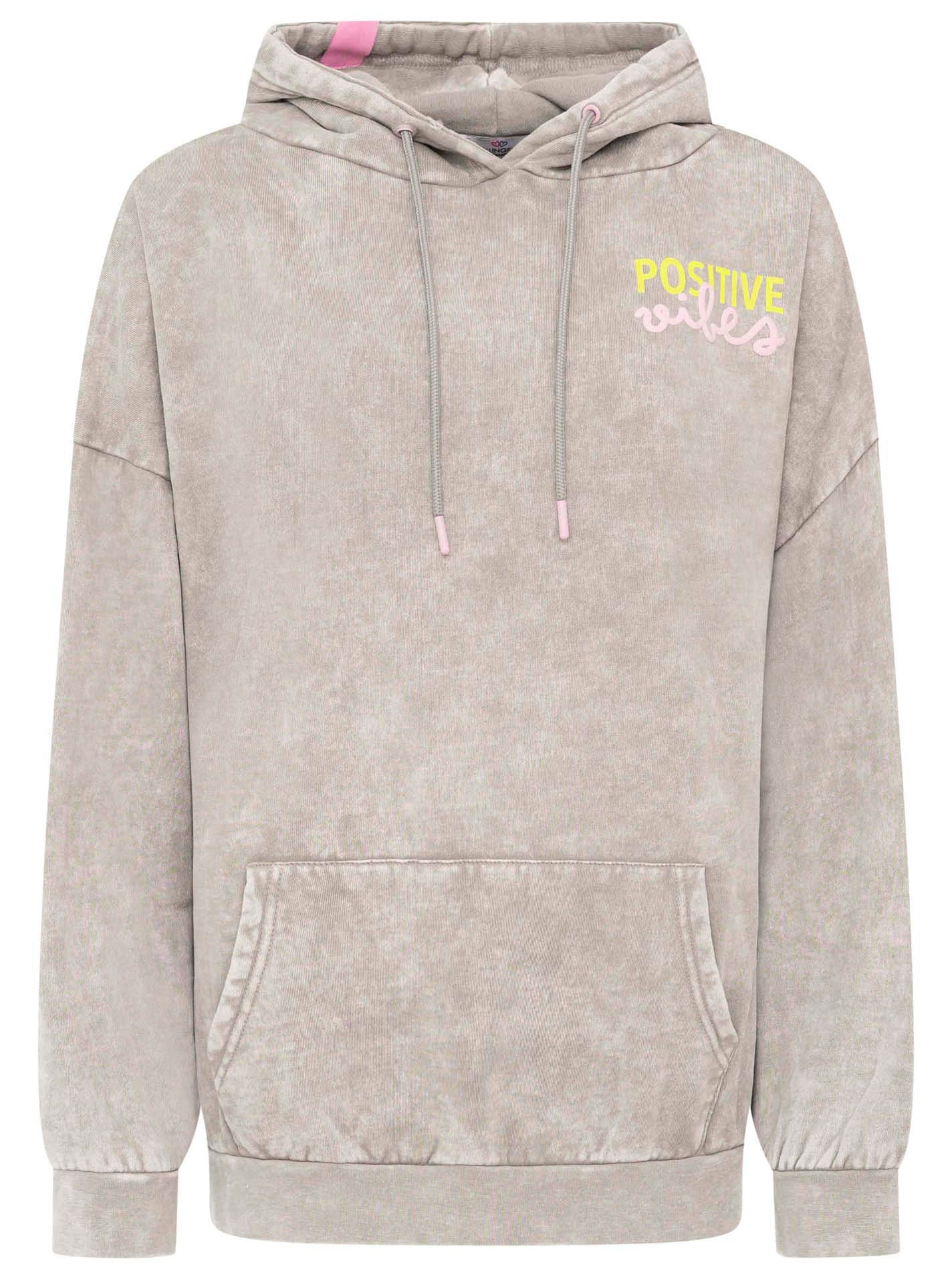 Zwillingsherz Hoodie »"Washed Neon"«, Oversized Fit, Washed-Optik, Kapuze, Kängurutasche, Neon-Print hinten
