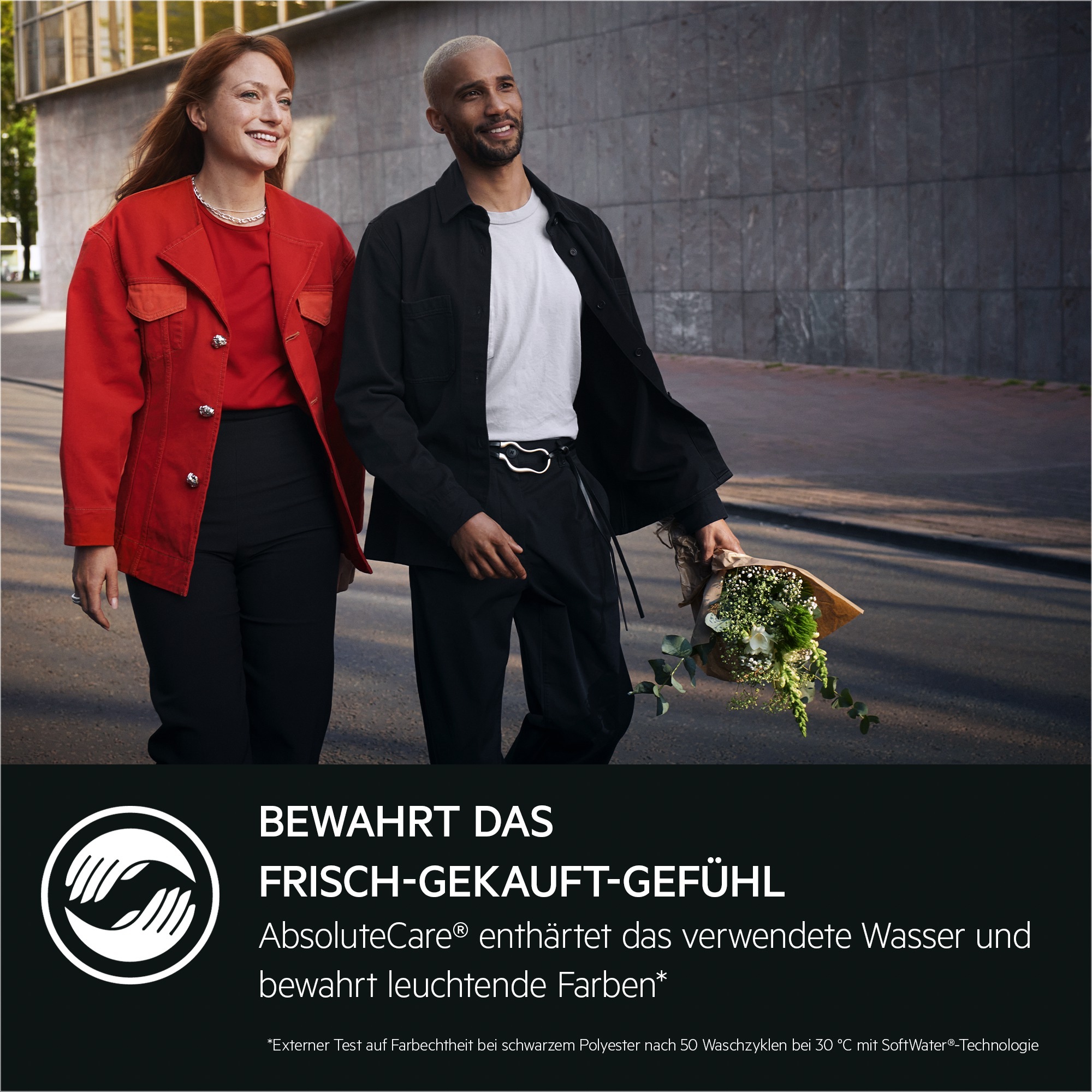 AEG Waschmaschine 9000 »LR9WW80400« 10 kg 1400 U/min SoftWater: Schützt Farbe und  Form durch enthärtetes Wasser bei 30°C