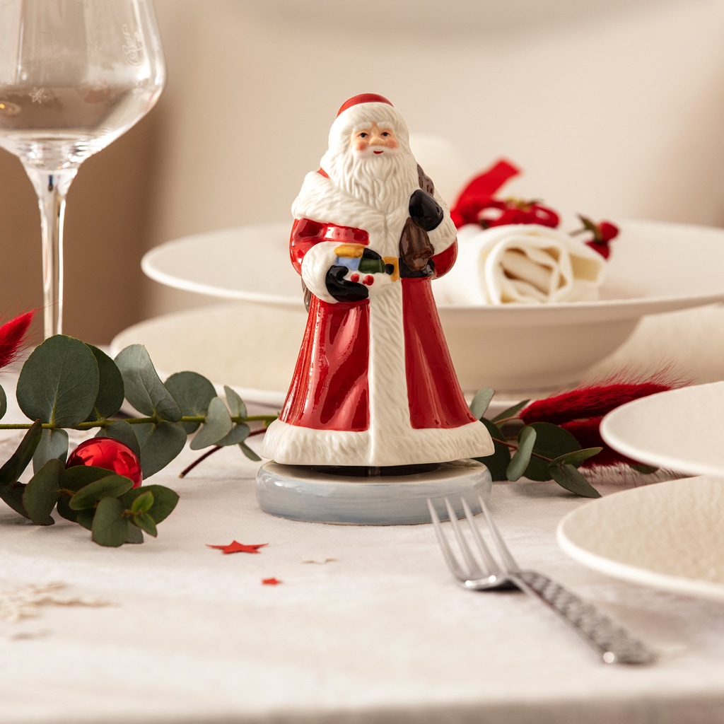 Villeroy & Boch Weihnachtsfigur »Spieluhr Santa Nostalgic Melody 9 x 9 x 15 rot«