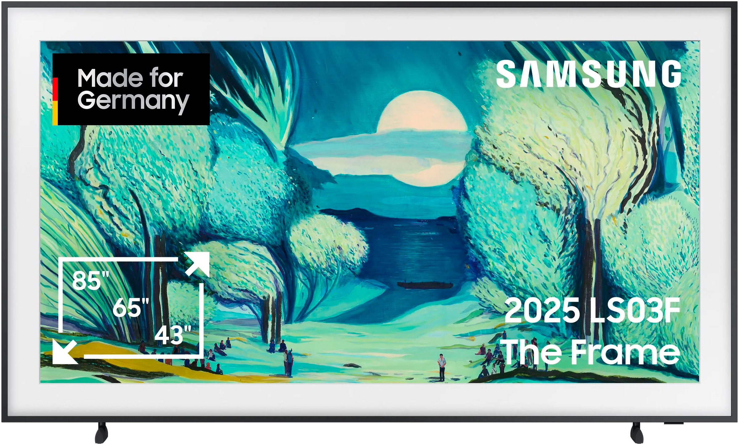 Samsung QLED-Fernseher »GQ65LS03FAU«, 4K Ultra HD, Smart-TV, The Frame, Mattes Display, Art Mode, Austauschbare Rahmen, Dolby Atmos