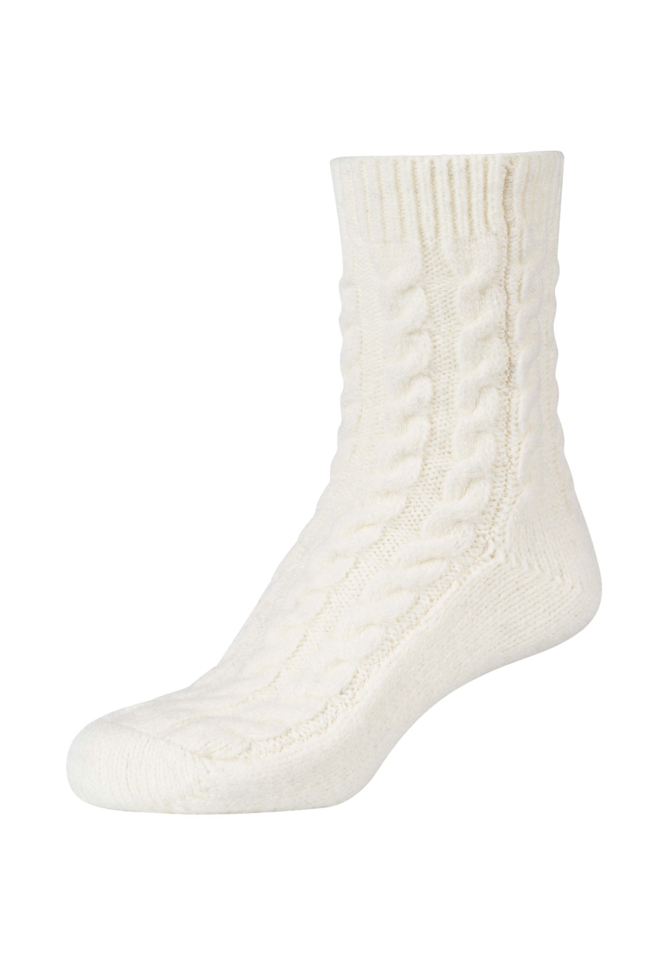 Camano Socken »warm & cozy« 2 Paar, 2 Paar tlg. mit Zopfmuster, Rippenbündchen