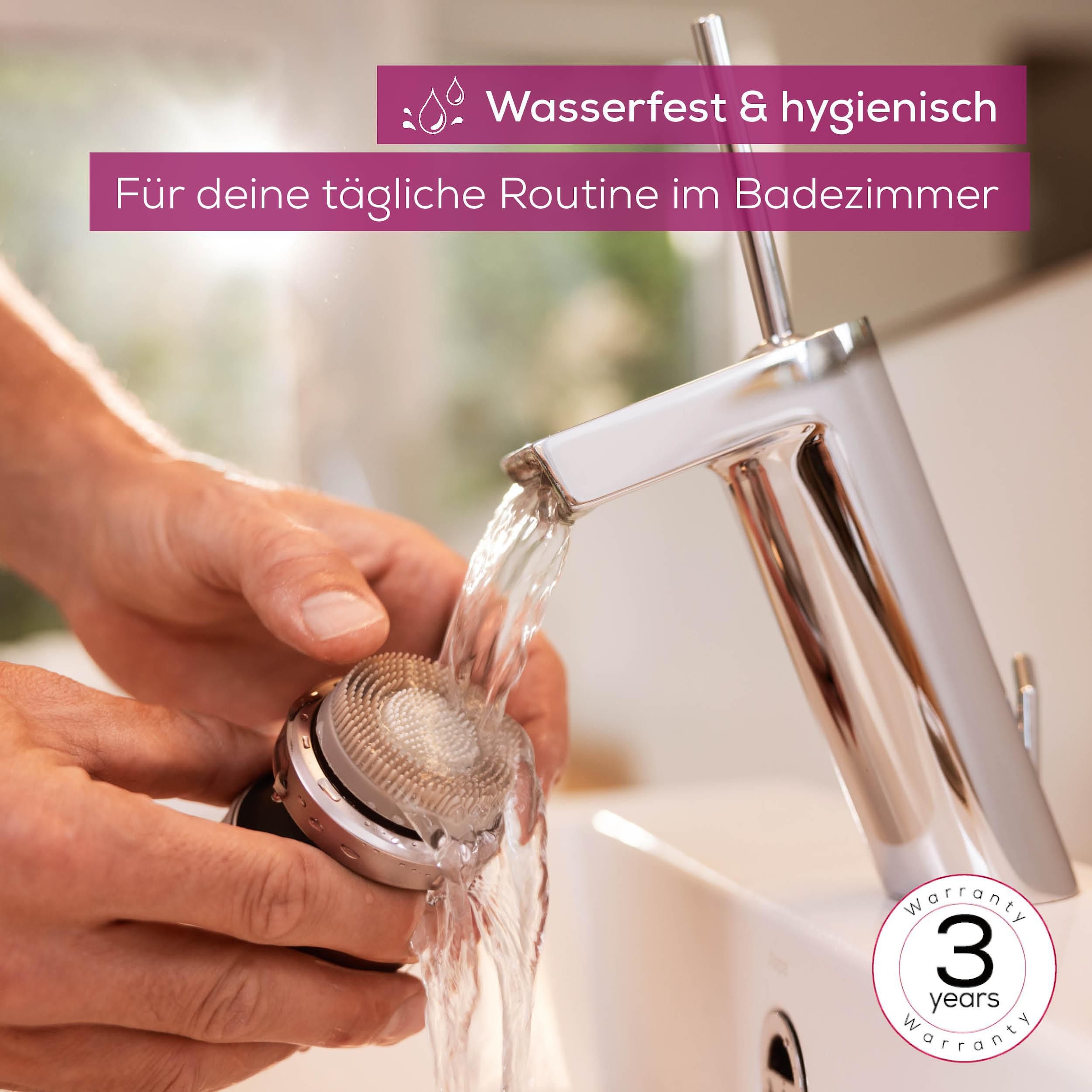 BEURER Elektrische Gesichtsreinigungsbürste »FC 59 Dual, für ein gepflegtes Hautbild«, Mit 3 Bürstenaufsätzen für jeden Hauttypen & 2 Geschwindigkeitsstufen
