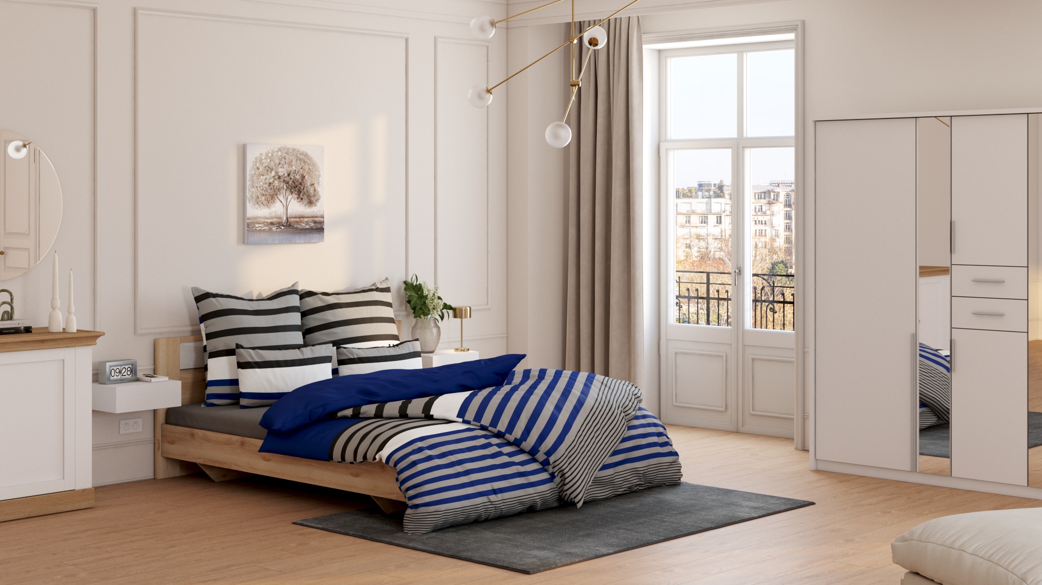 Schlafkontor Nachtkommode »Tajo« mit Schublade, Nachtkonsole für Wandmontage