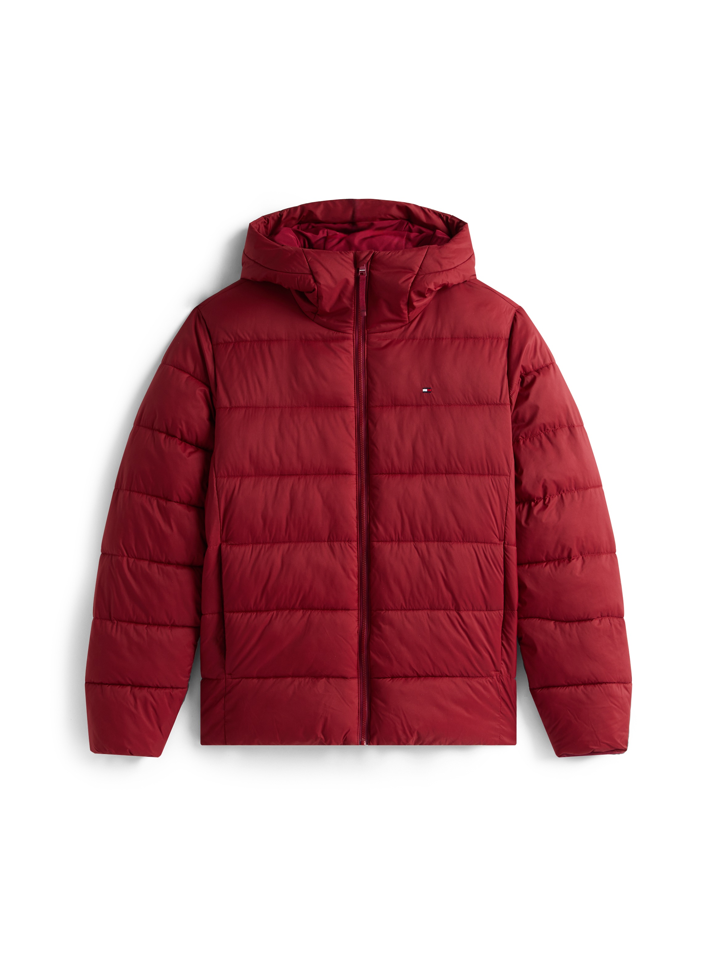 Tommy Hilfiger Steppjacke »MID WEIGHT HOODED JACKET«, mit Kapuze, Daunenjacke, Übergangsjacke
