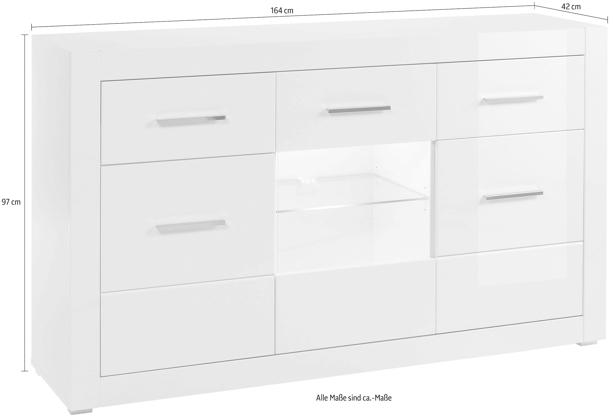 INOSIGN Sideboard, Breite 164 cm