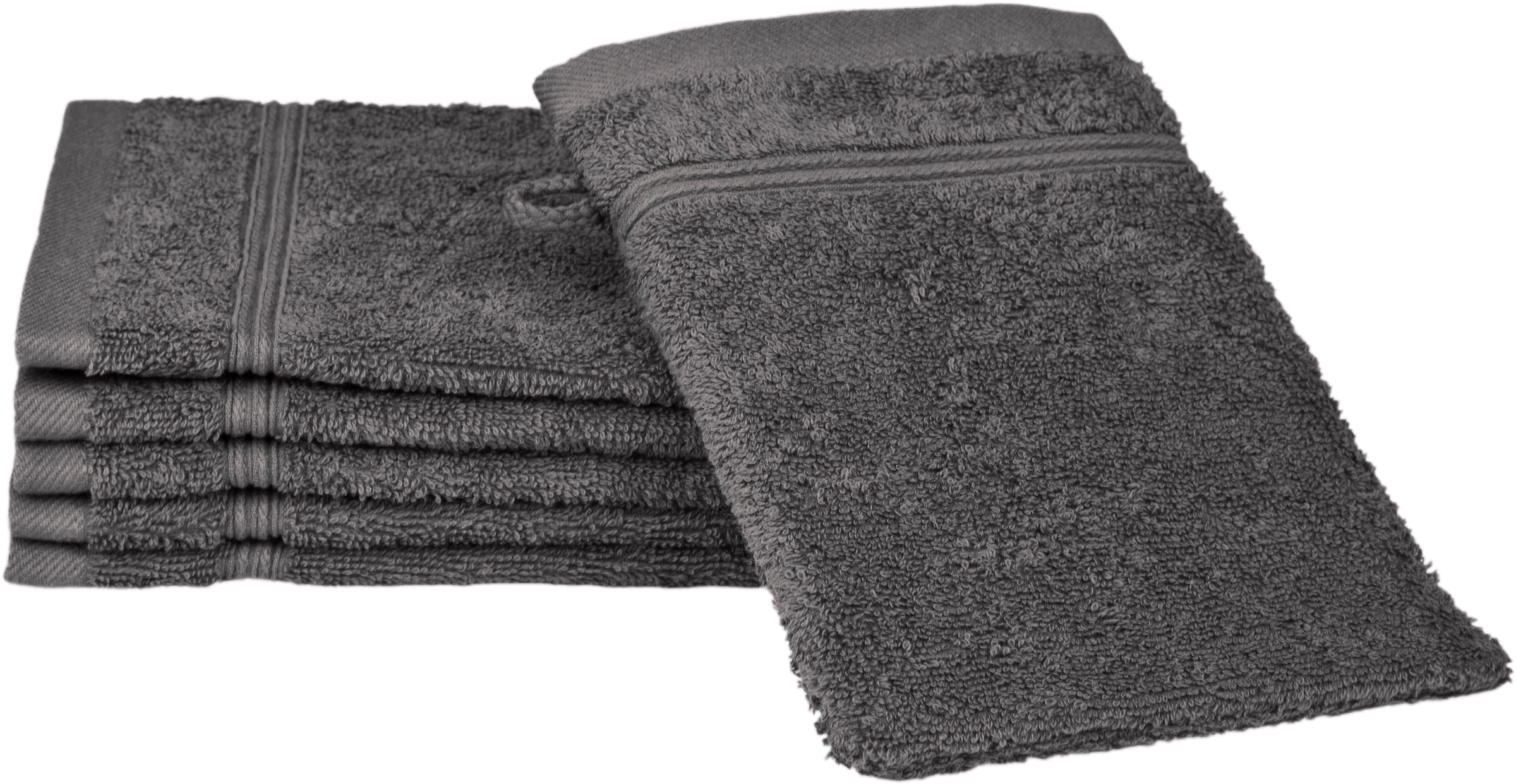 Ross Waschhandschuh »Rubin« 100% Baumwolle in grau, Größe B/L: 16 cm x 22 cm