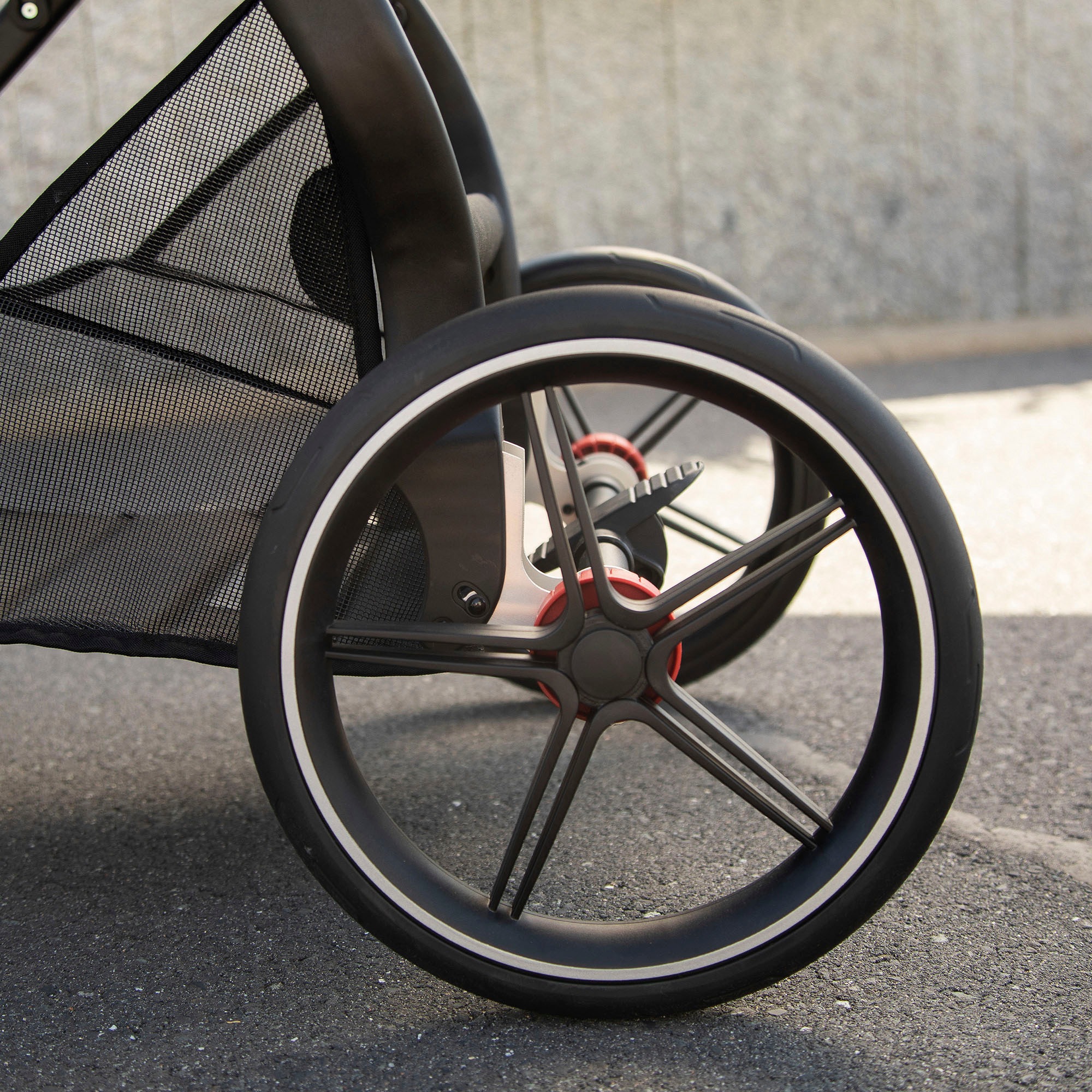 Gesslein Kombi-Kinderwagen »FX4 Soft+ mit Aufsatz Swing schwarz, mintgrün meliert«, mit Babywanne C3 und Babyschalenadapter