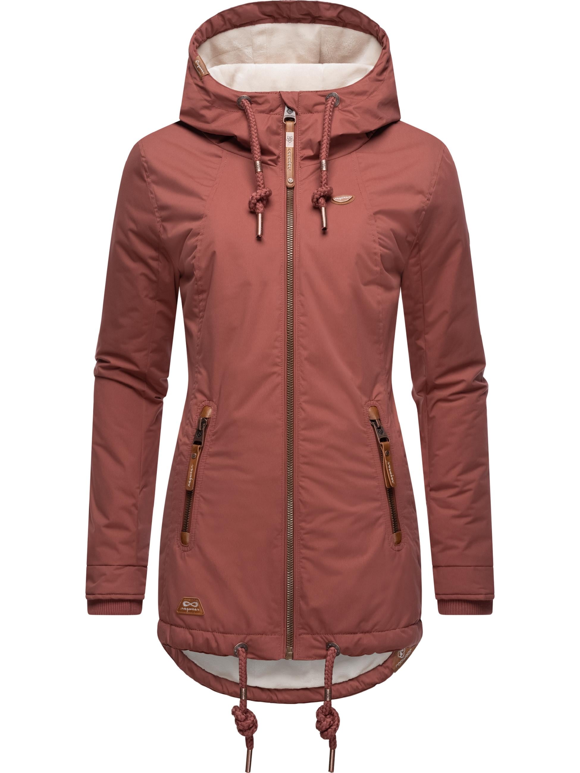 Ragwear Winterjacke »Winterjacke Zuzka Winter«, mit Kapuze, Wasserdichter Winterparka mit Teddyfleece Innenfutter