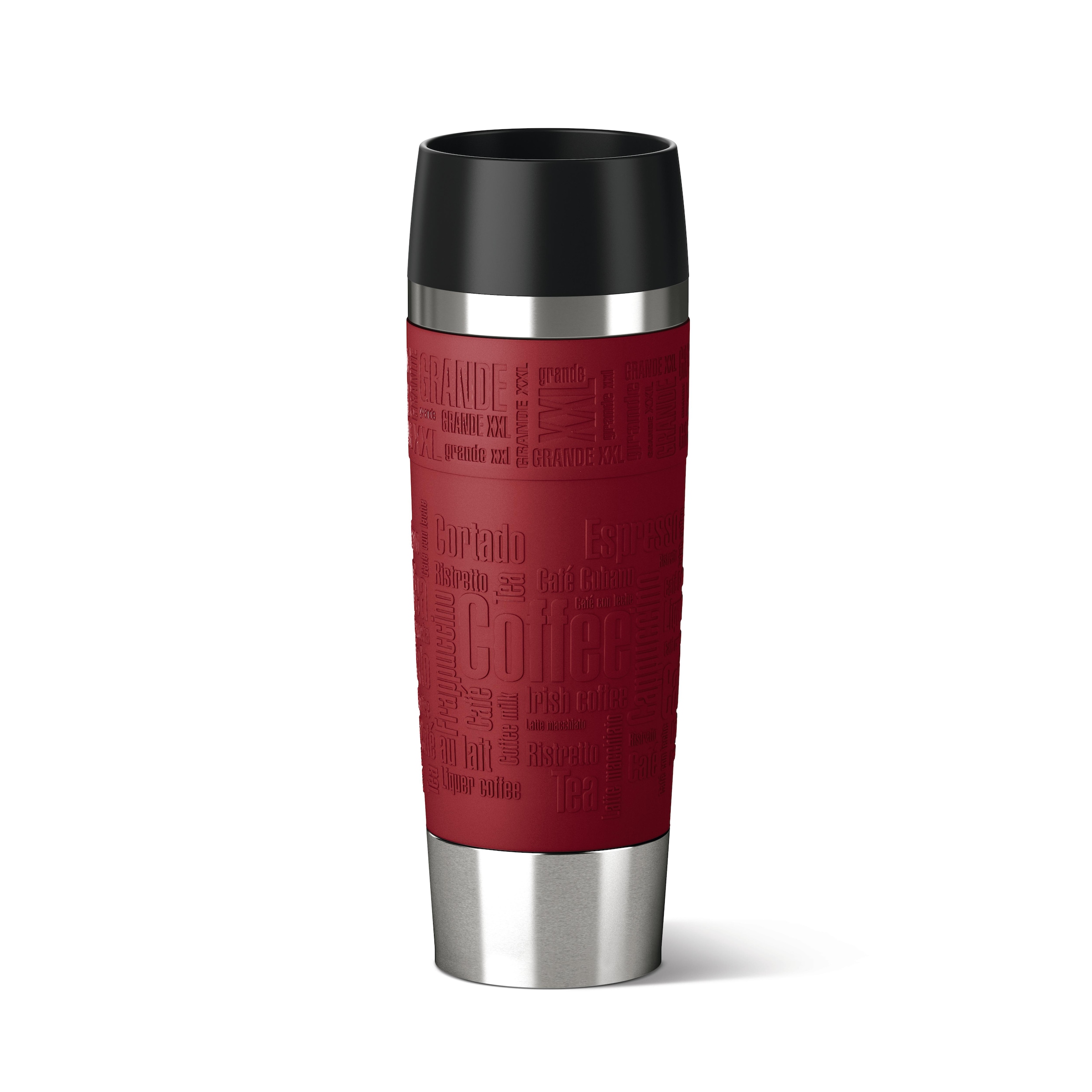 Emsa Thermobecher »Travel Mug Grande«, (1 tlg.), 100% dicht, 360°-Trinköffnung, 6h heiß/12h kalt, 500 ml