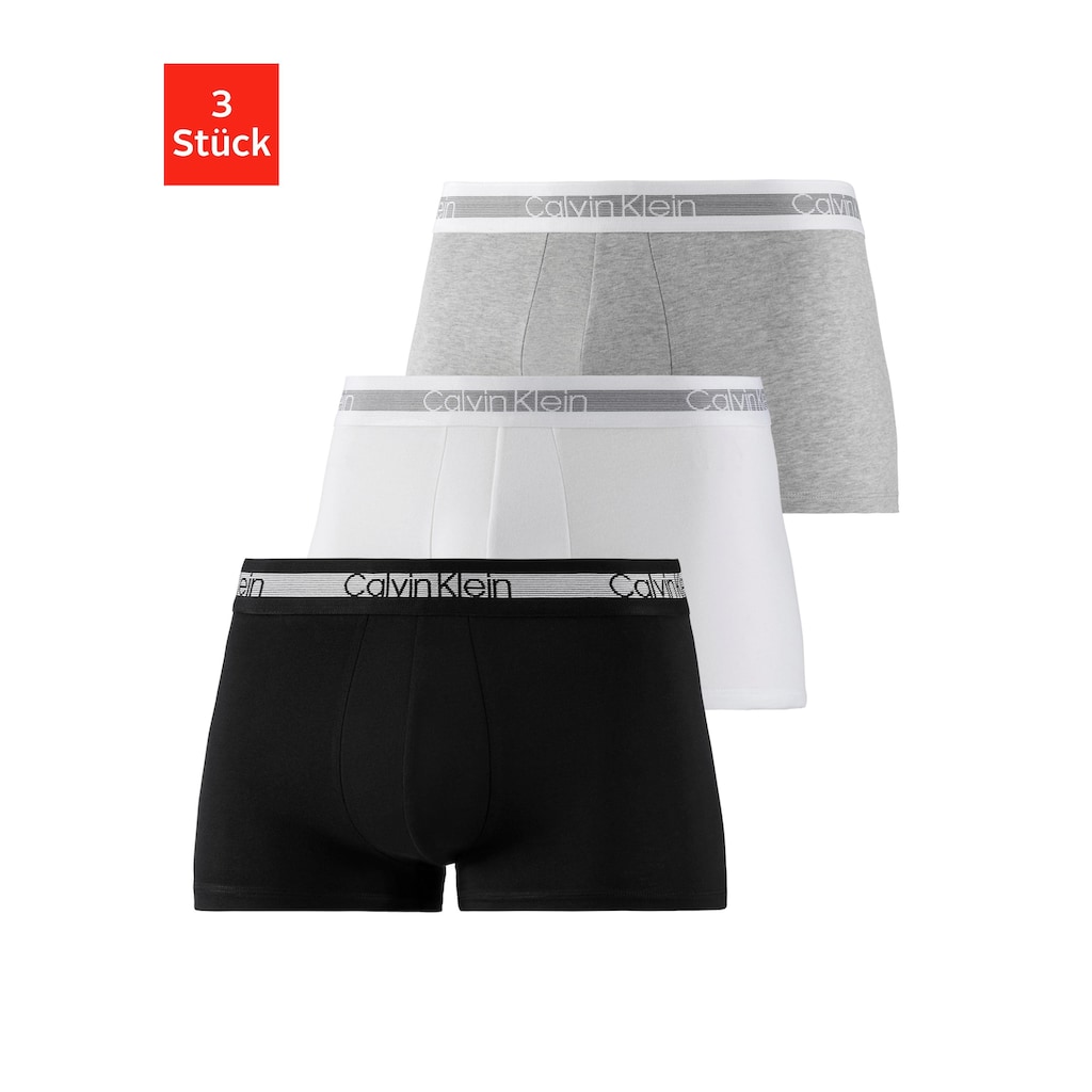 Calvin Klein Boxer »Cooling«, (3 St.), fein gestreifter Taillenbund