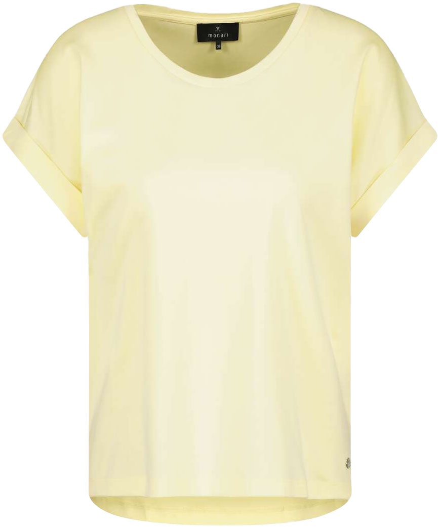 Monari Rundhalsshirt, mit Glitzersteinchen auf der Schulter