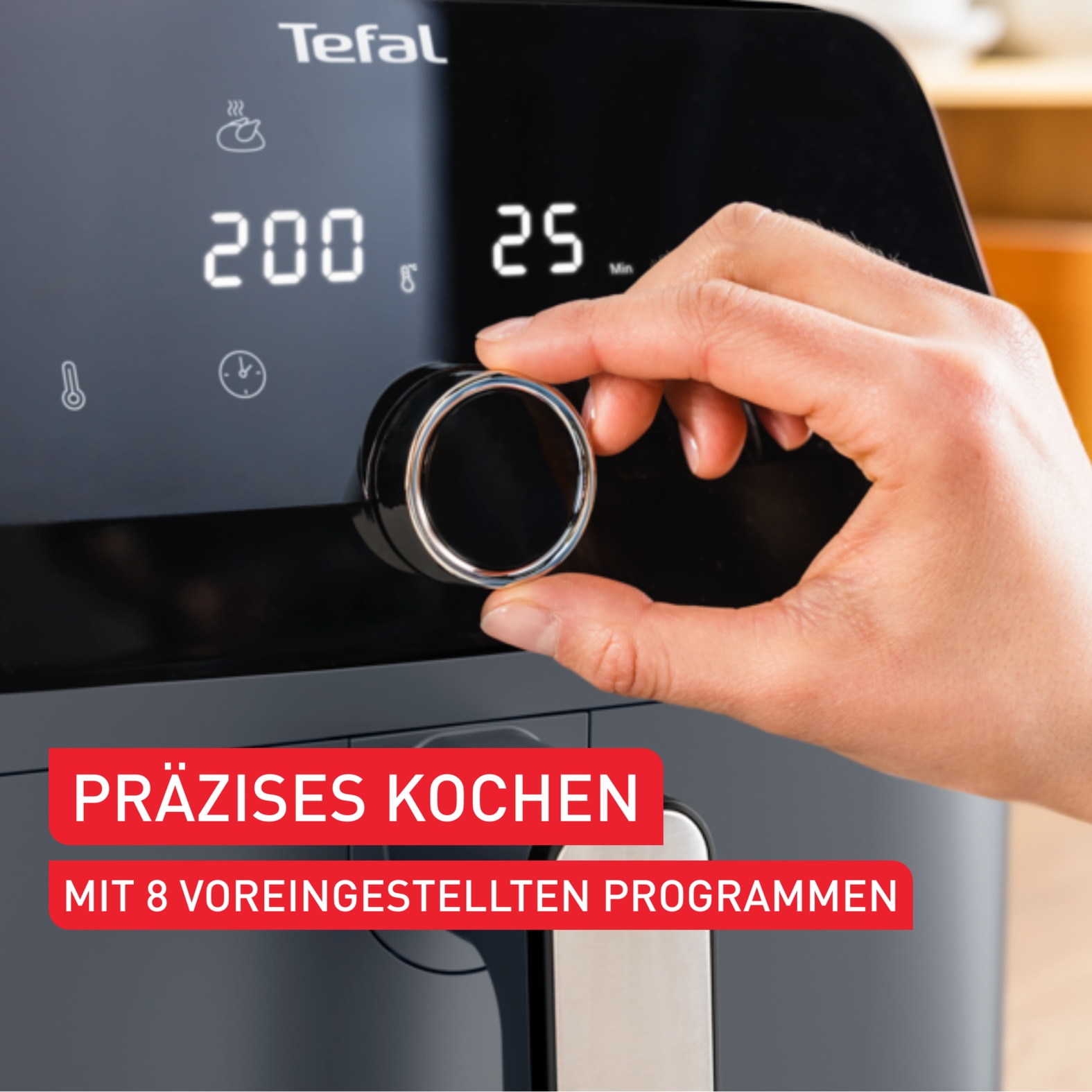 Tefal Heißluftfritteuse »Tefal EY855B Easy Fry Mega Heißluftfritteuse«, 2020 W, 8 voreingestellte Programme, extragroßes Fassungsvermögen, EY855B