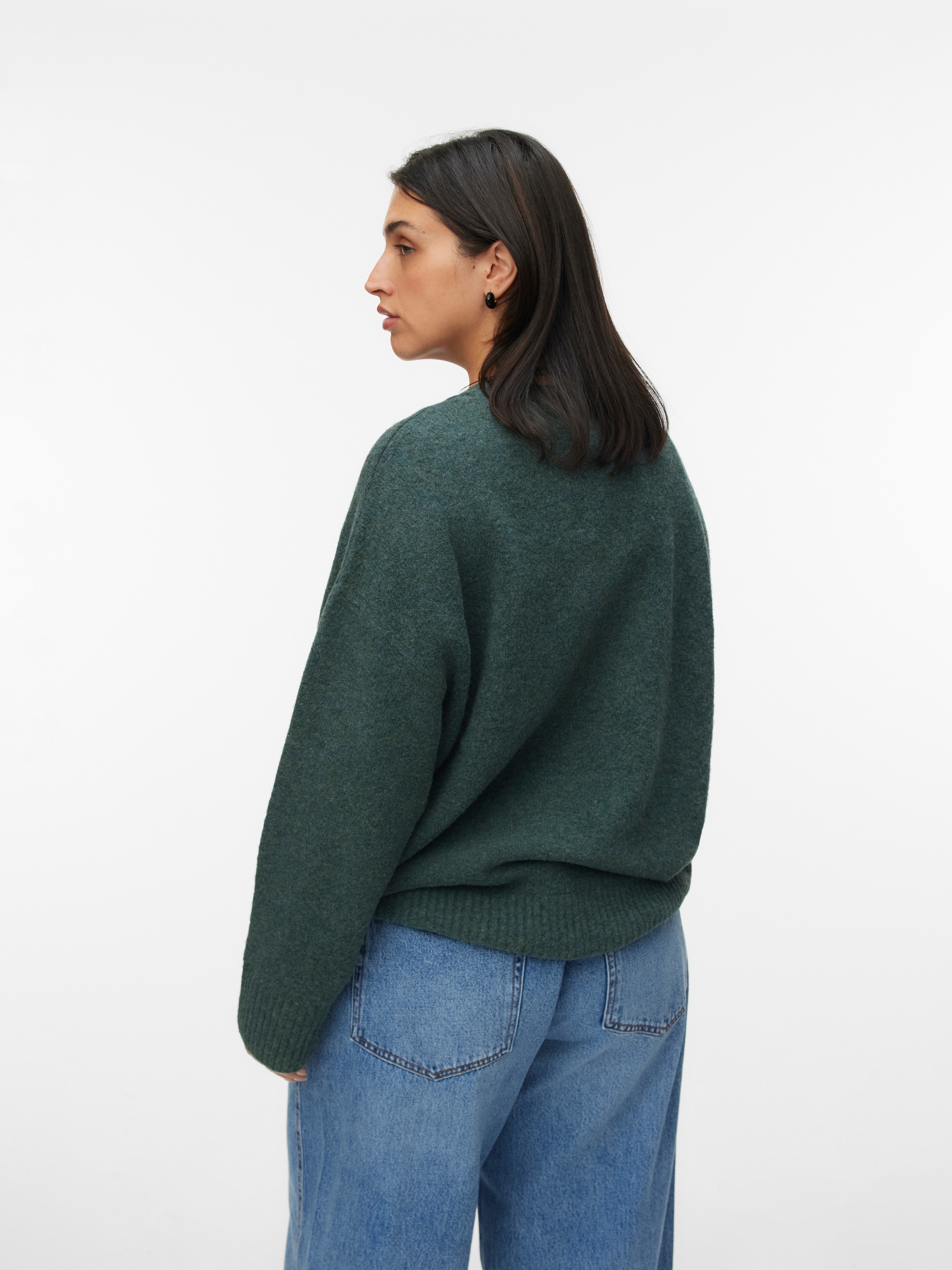 Vero Moda Curve Strickpullover »VMCBOOM LS O-NECK PULLOVER GA NOOS CUR«