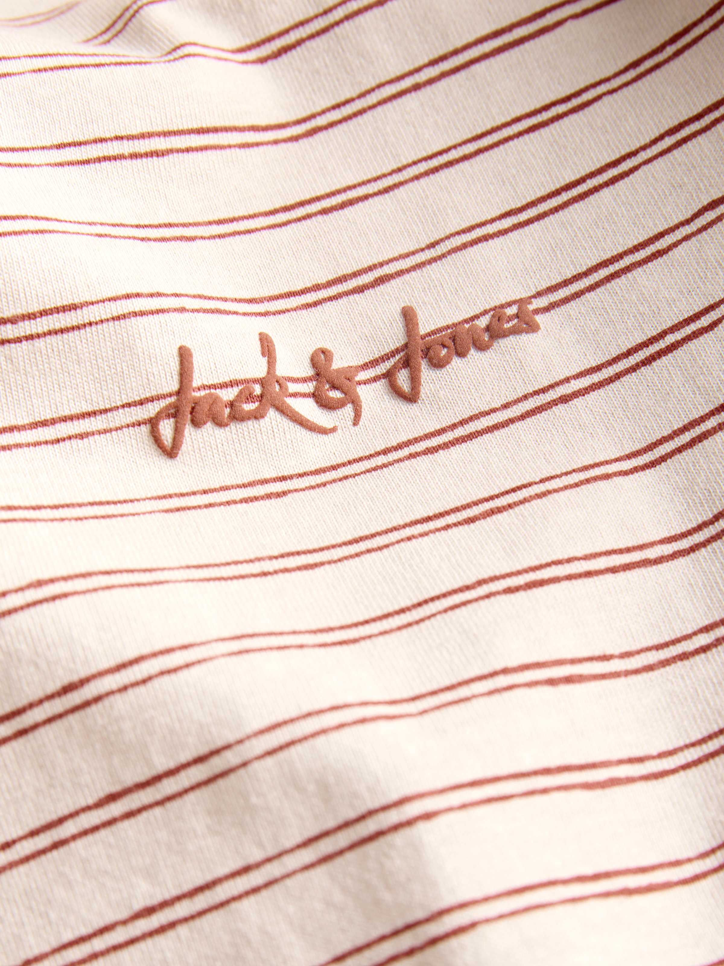 Jack & Jones Rundhalsshirt »JJDEVIN DAYTONA STRIPED TEE SS CREW NECK« Baumwollmischung, relaxed fit