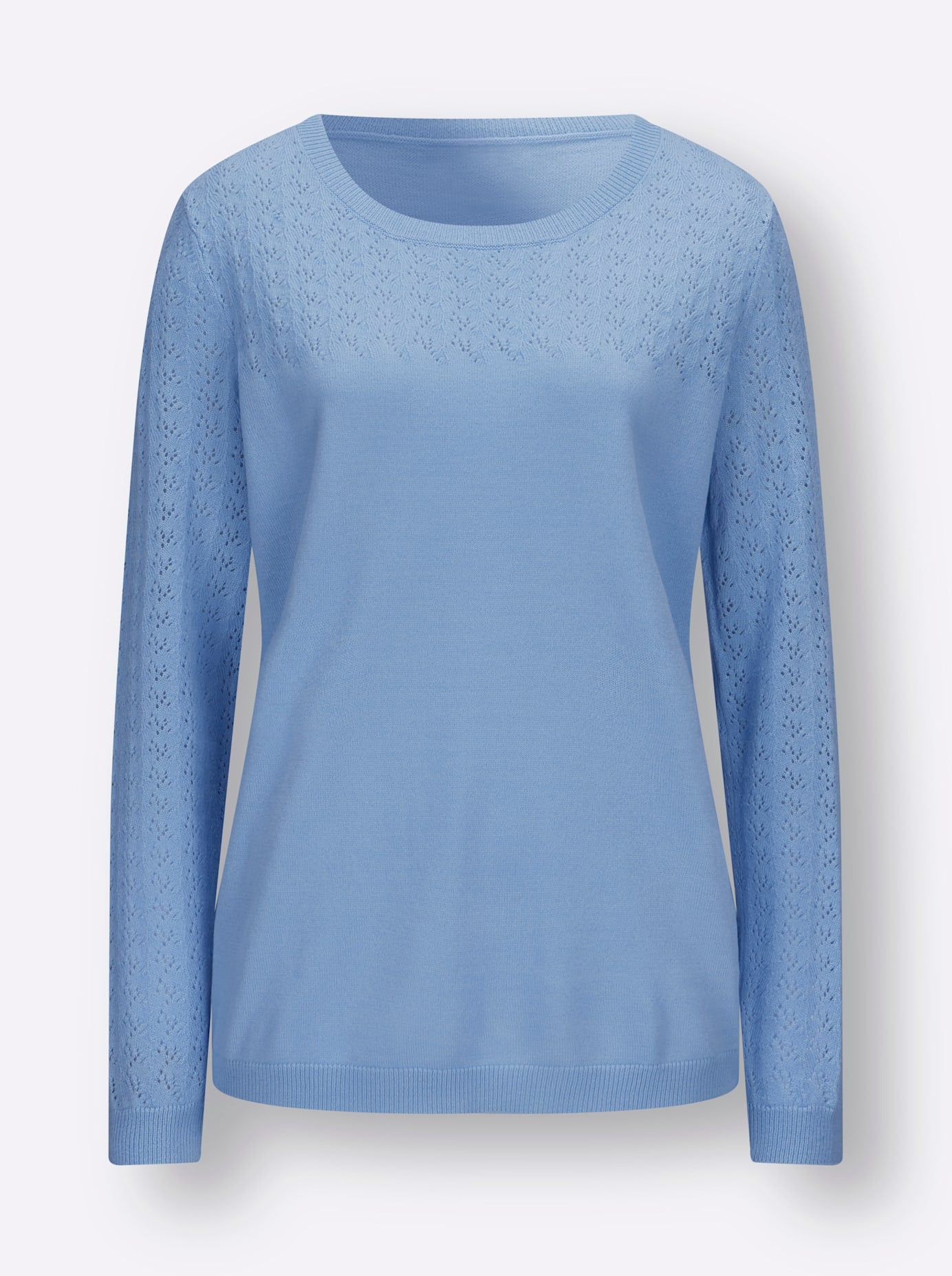 Classic Basics Rundhalspullover »Ajour-Pullover«