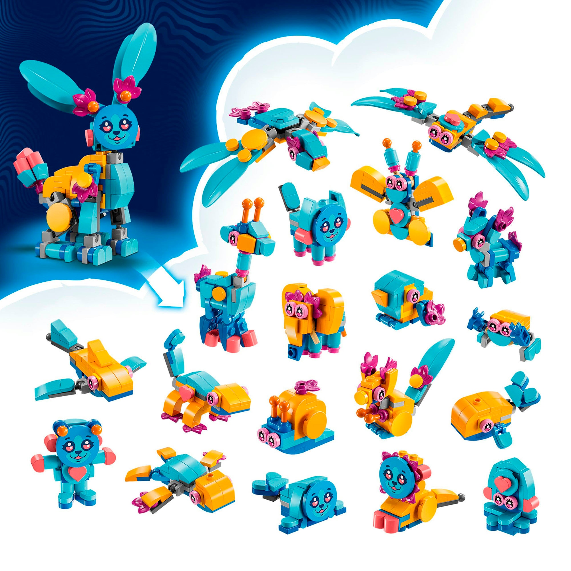 LEGO® Konstruktionsspielsteine »Bunchus kreative Tierabenteuer (71488), LEGO DREAMZzz«, (143 St.), Made in Europe