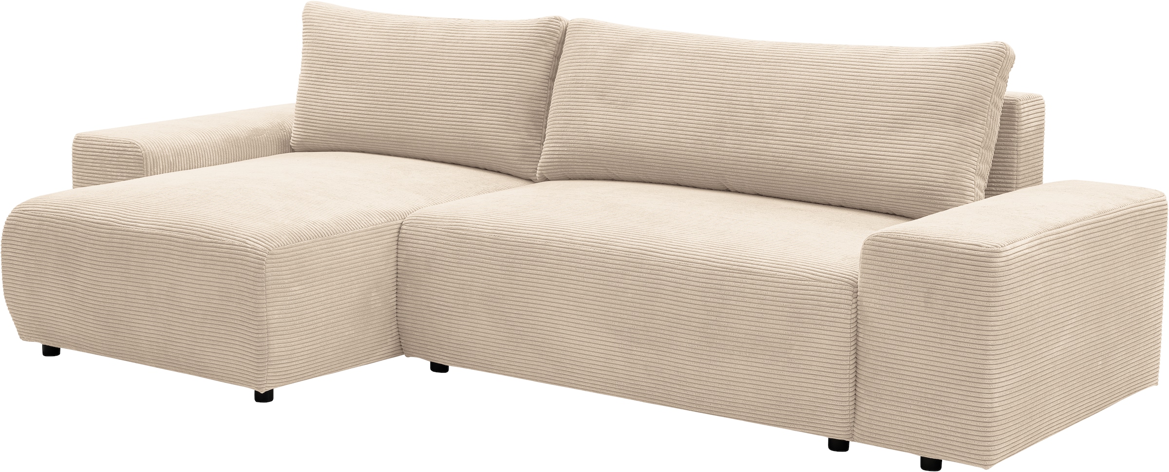 WERK2 Ecksofa »Amsterdam, zeitlos und elegant, Breite 300cm, L-Form«, Design Ecksofa mit hohem Komfort, Schlaffunktion & Bettkasten