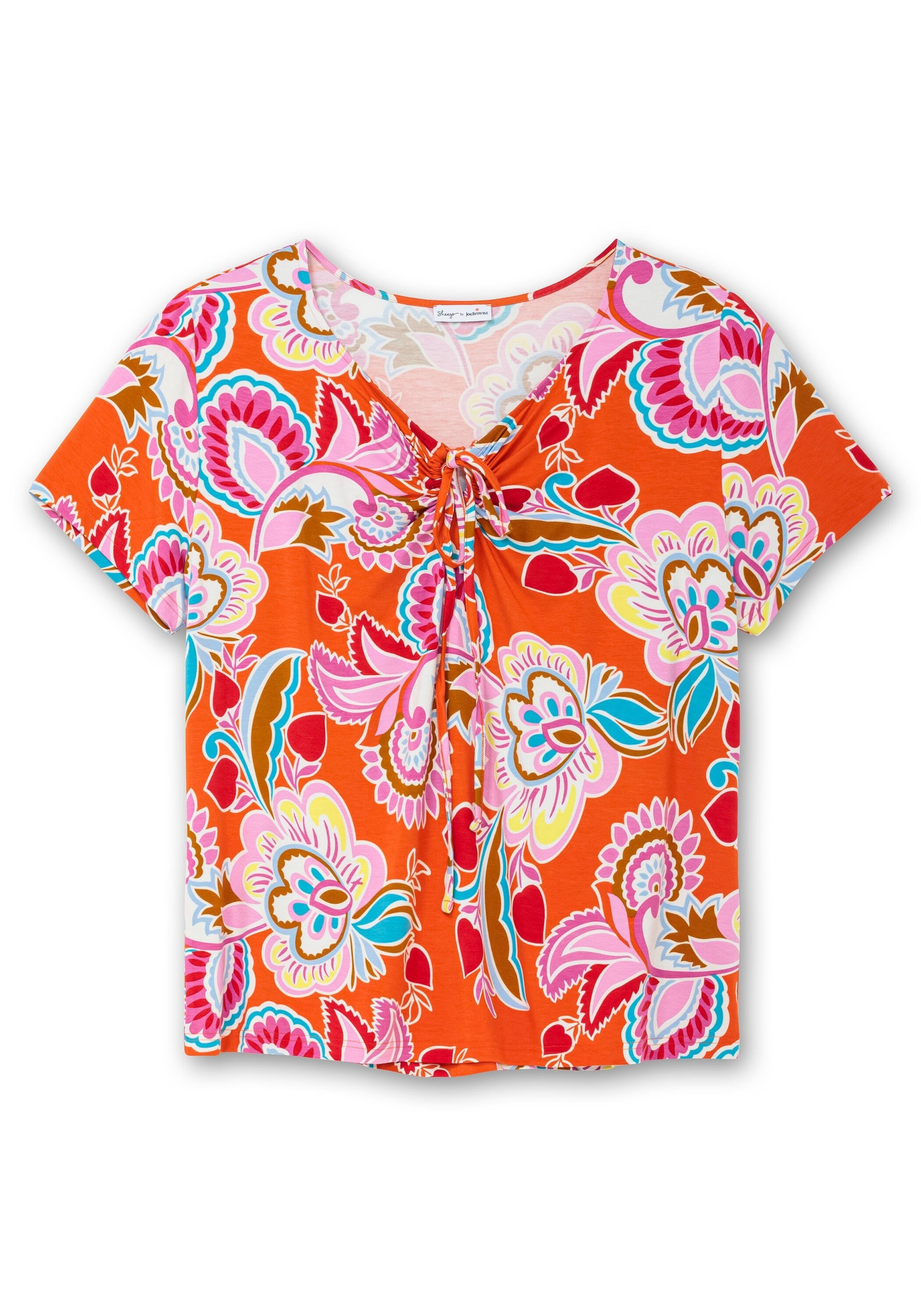 Sheego T-Shirt »Shirt mit Neckholder-Bindeband«