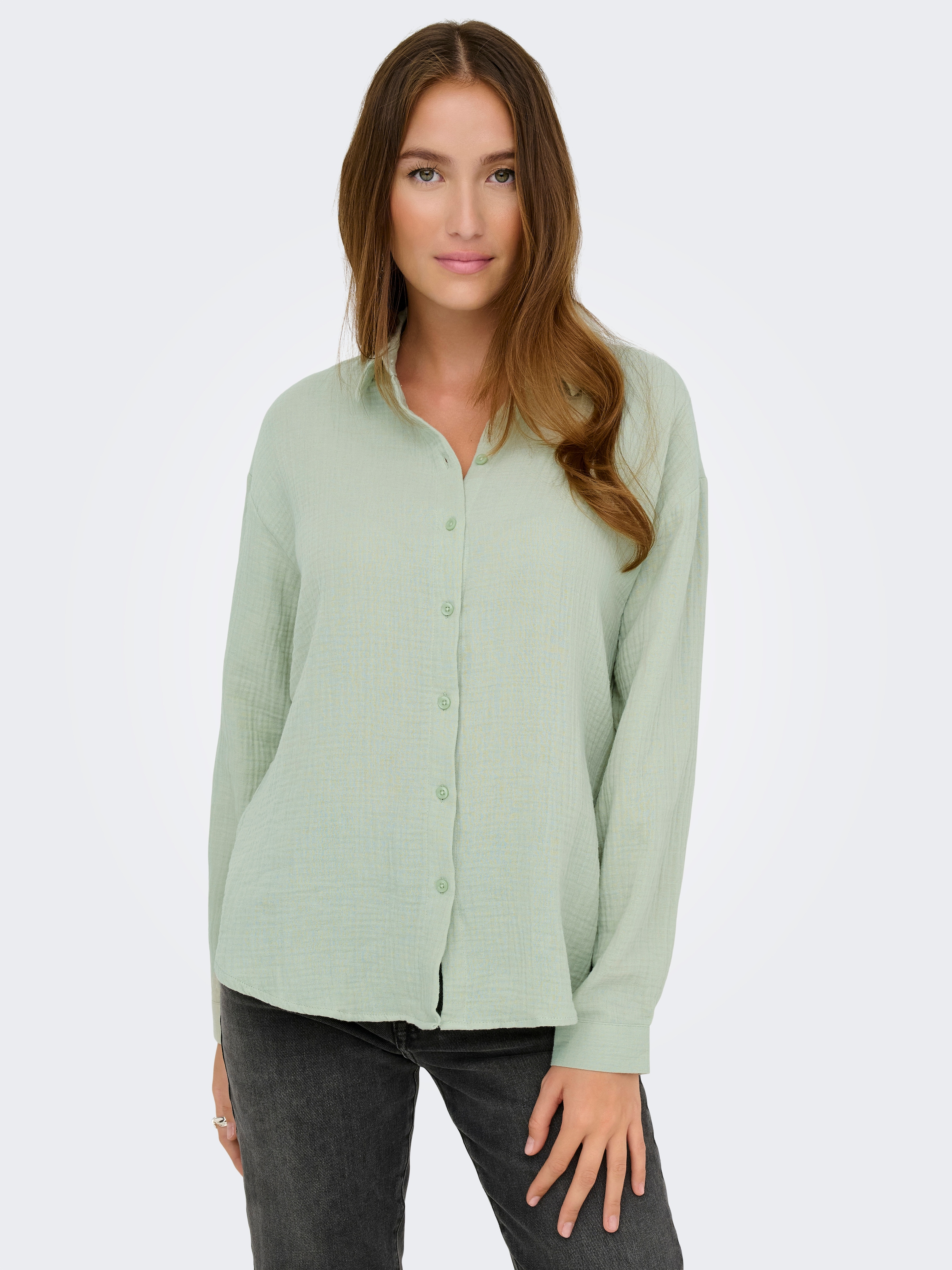 JDY Hemdbluse »JDYTHEIS LIFE L/S LOOSE SHIRT WVN NOOS« Baumwolle, regular fit