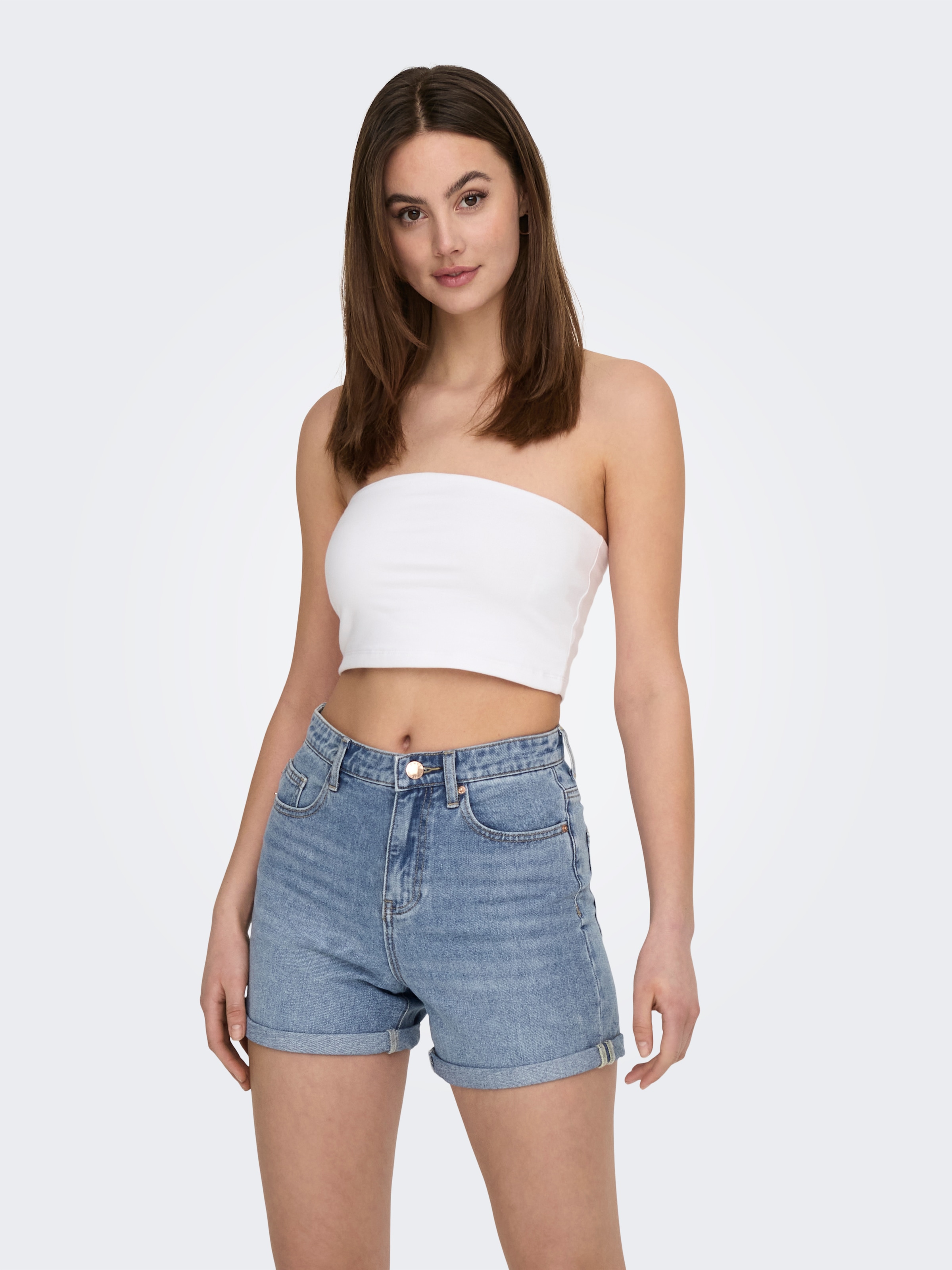 ONLY Crop-Top »ONLLIVE LOVE TUBE 2PACK CROP TOP JRS«, (Packung, 2 tlg.)