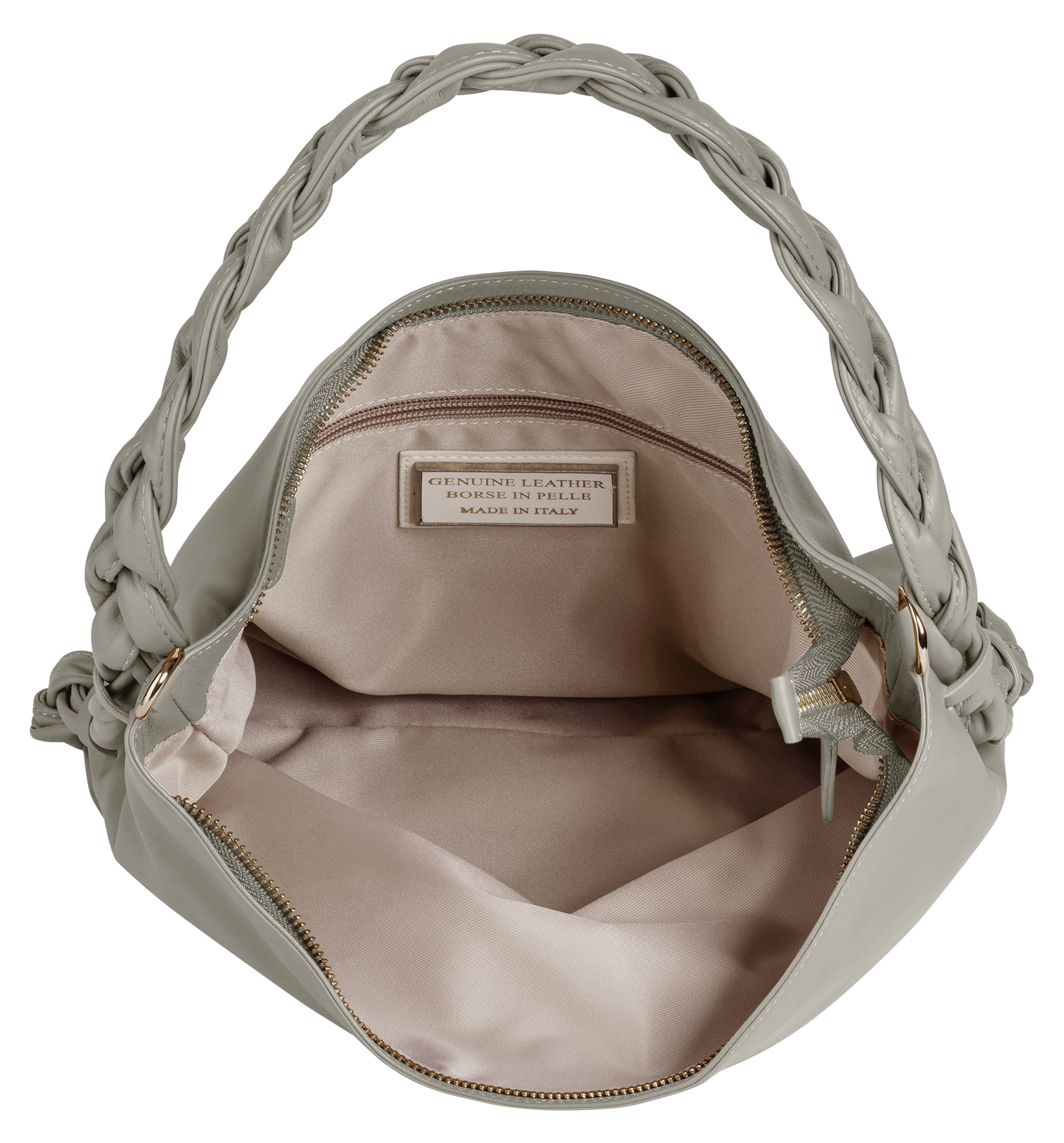 Samantha Look Umhängetasche echt Leder, Made in Italy