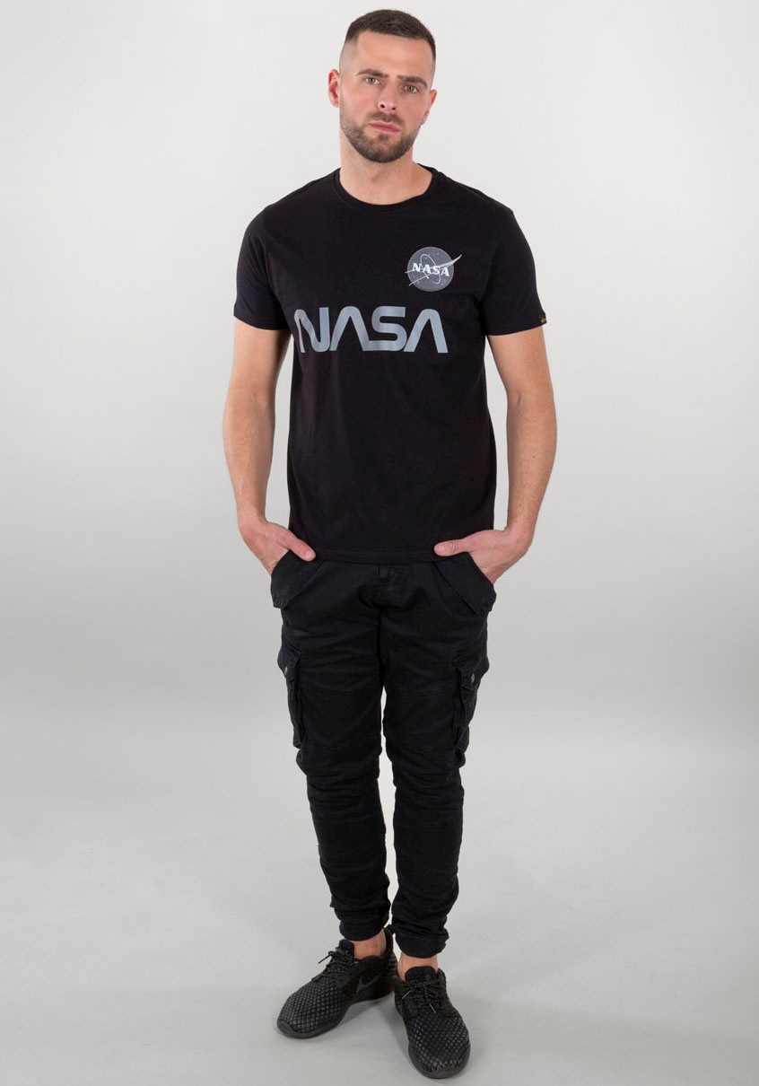 Alpha Industries Rundhalsshirt »Nasa Reflective Tee«