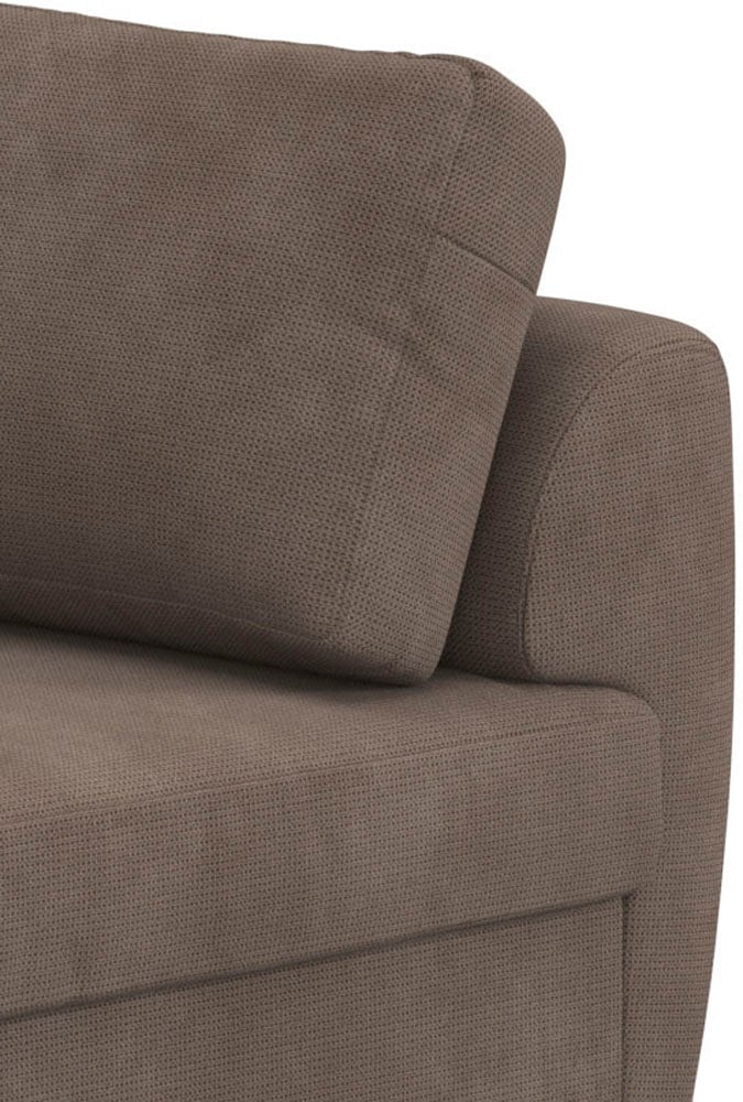 COTTA Ecksofa »Drift L-Form« optional auch mit Schlaffunktion, Wellenunterfederung