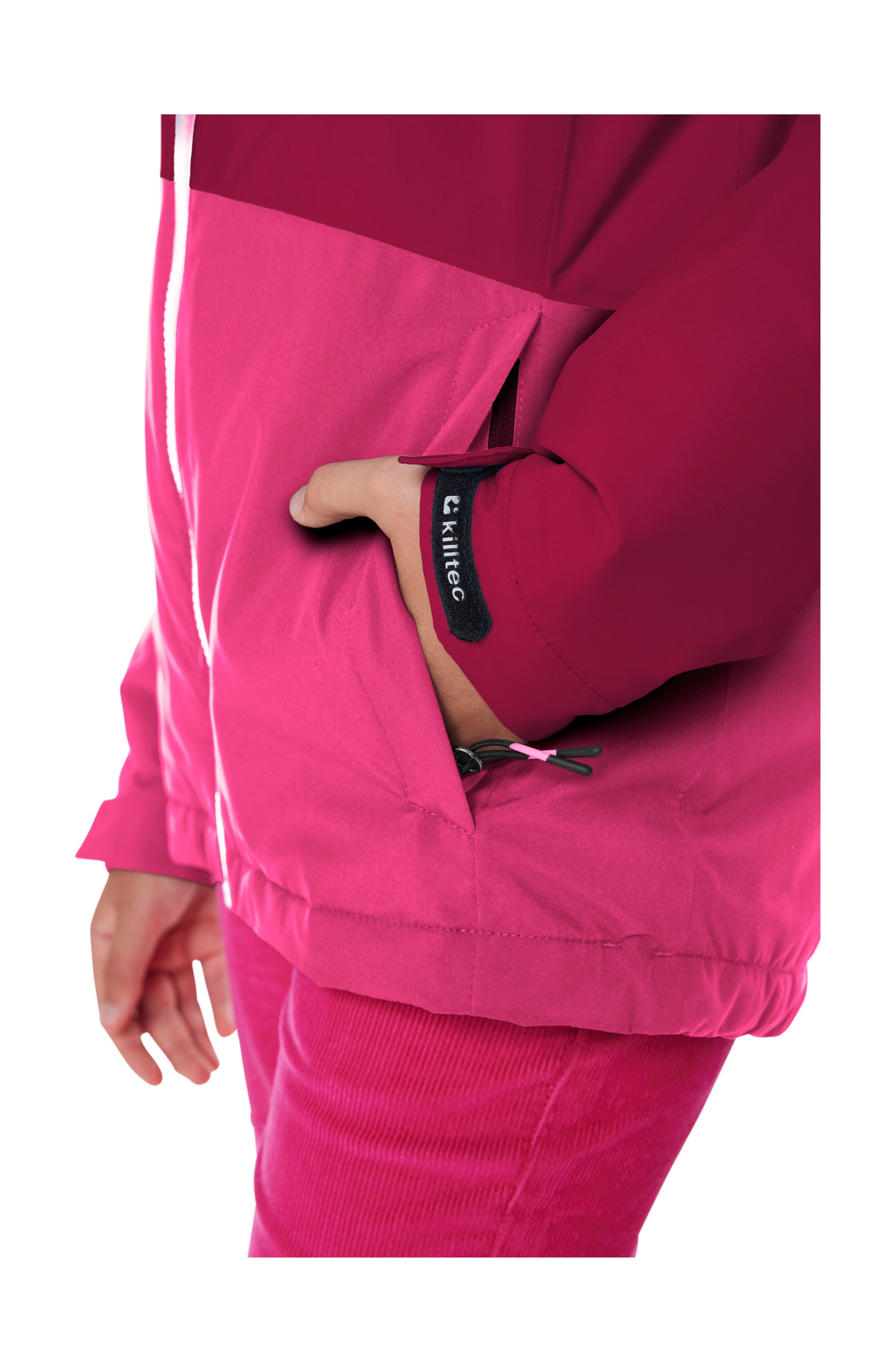 Killtec Skijacke »KSW 331 GRLS SKI JCKT« Atmungsaktive, wasserdichte Jacke mit Fleece-Innenseite, Skipasstasche