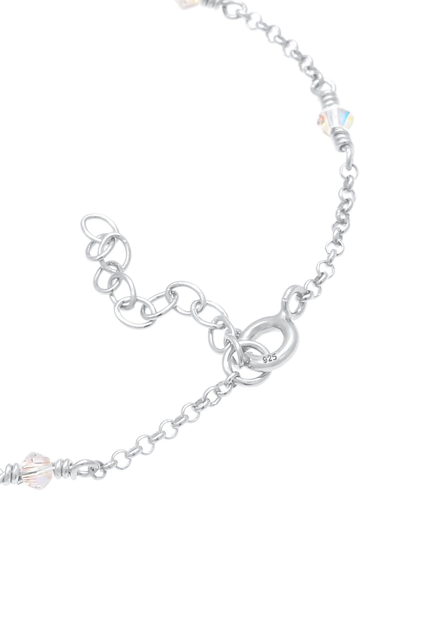 Elli Armkette »Armband Elegant Kristalle 925 Silber«