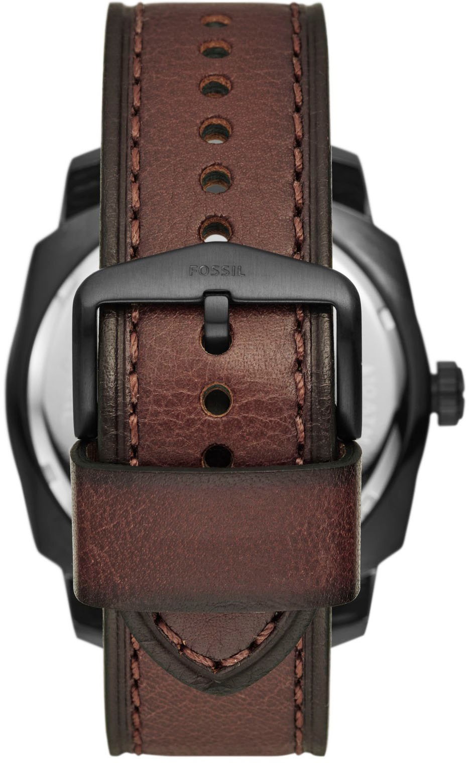 Fossil Quarzuhr »MACHINE«, Armbanduhr, Herrenuhr, Datum, Edelstahlarmband, bis 10 bar wasserdicht